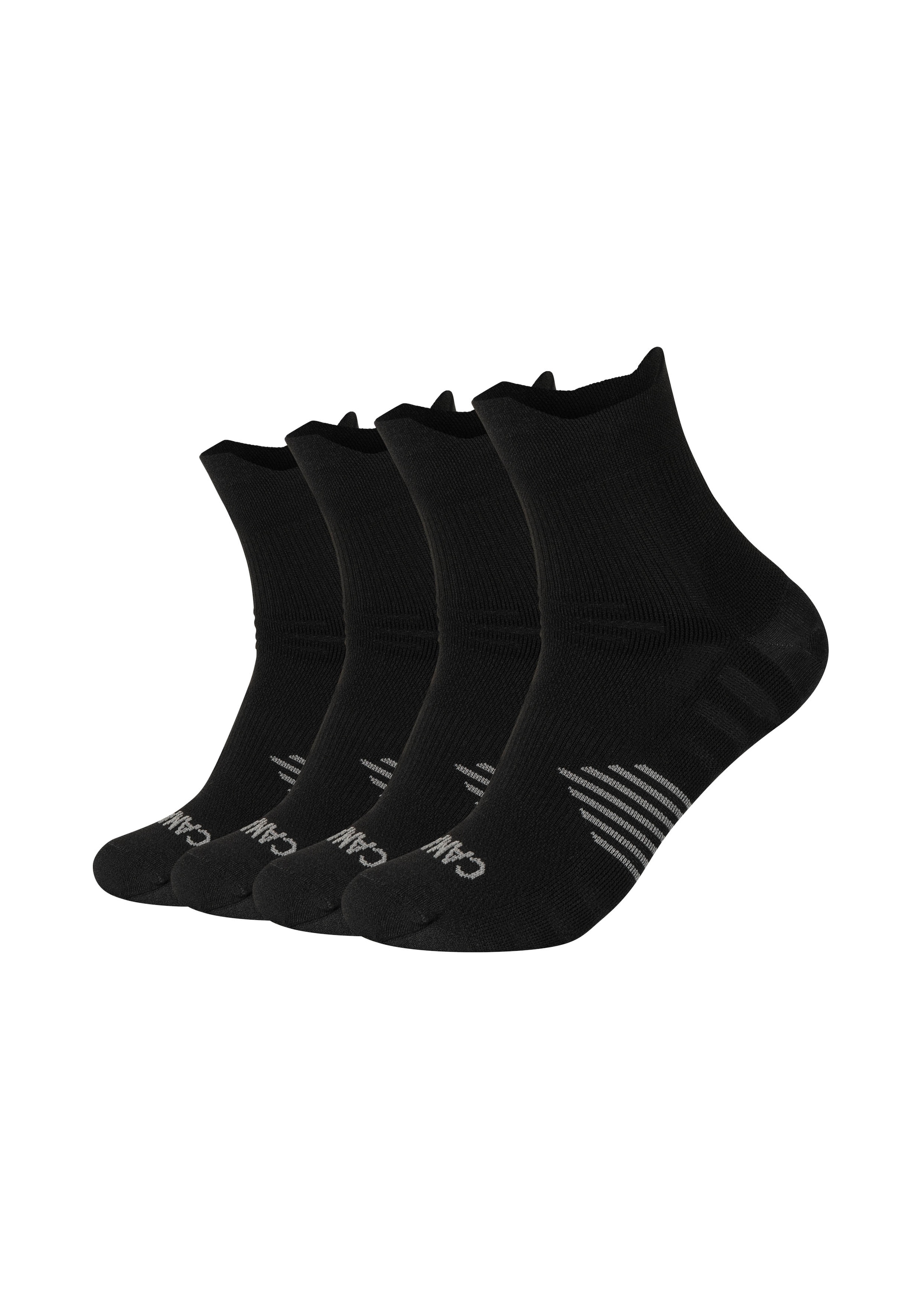 Kurzsocken, (4er Pack), Performance Socks, Fußgewölbe-Stütze, gepolsterte Sohle