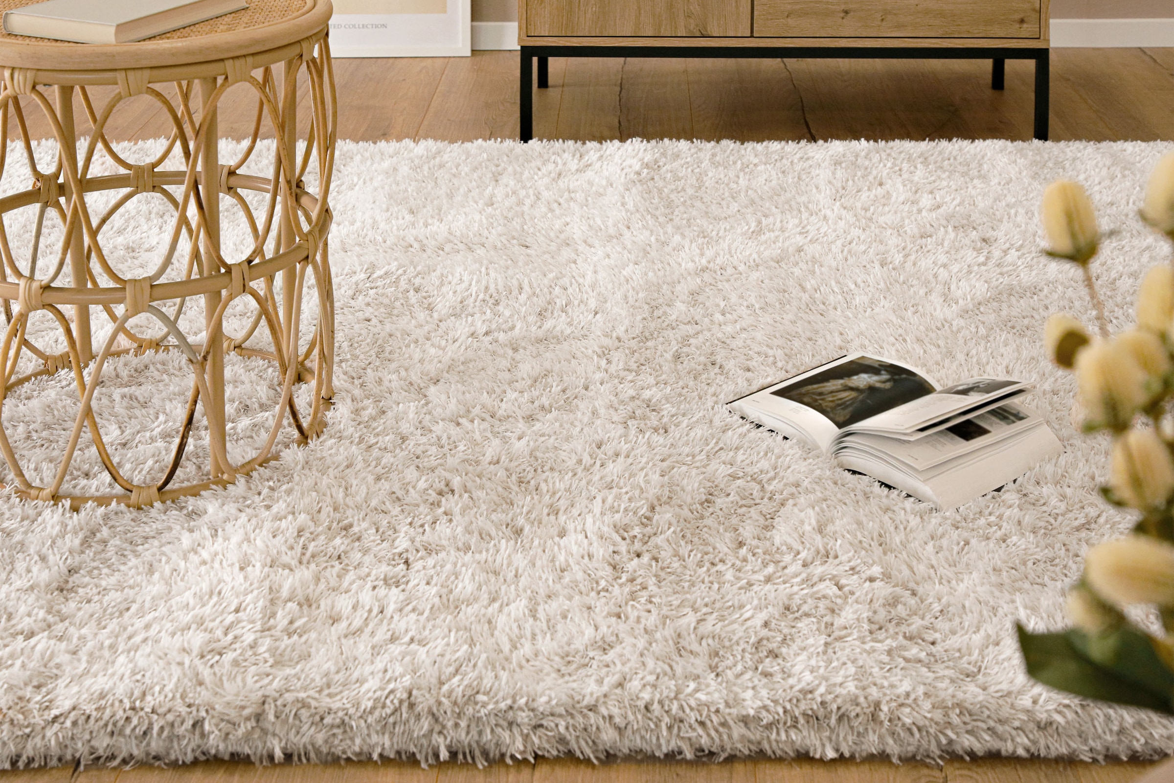 Esprit Hochflor-Teppich »YOGI  ESP-096« rechteckig 50 mm Höhe Läufer, flauschiger weicher Flor aus 100% recyceltem PET, Wohnzimmer
