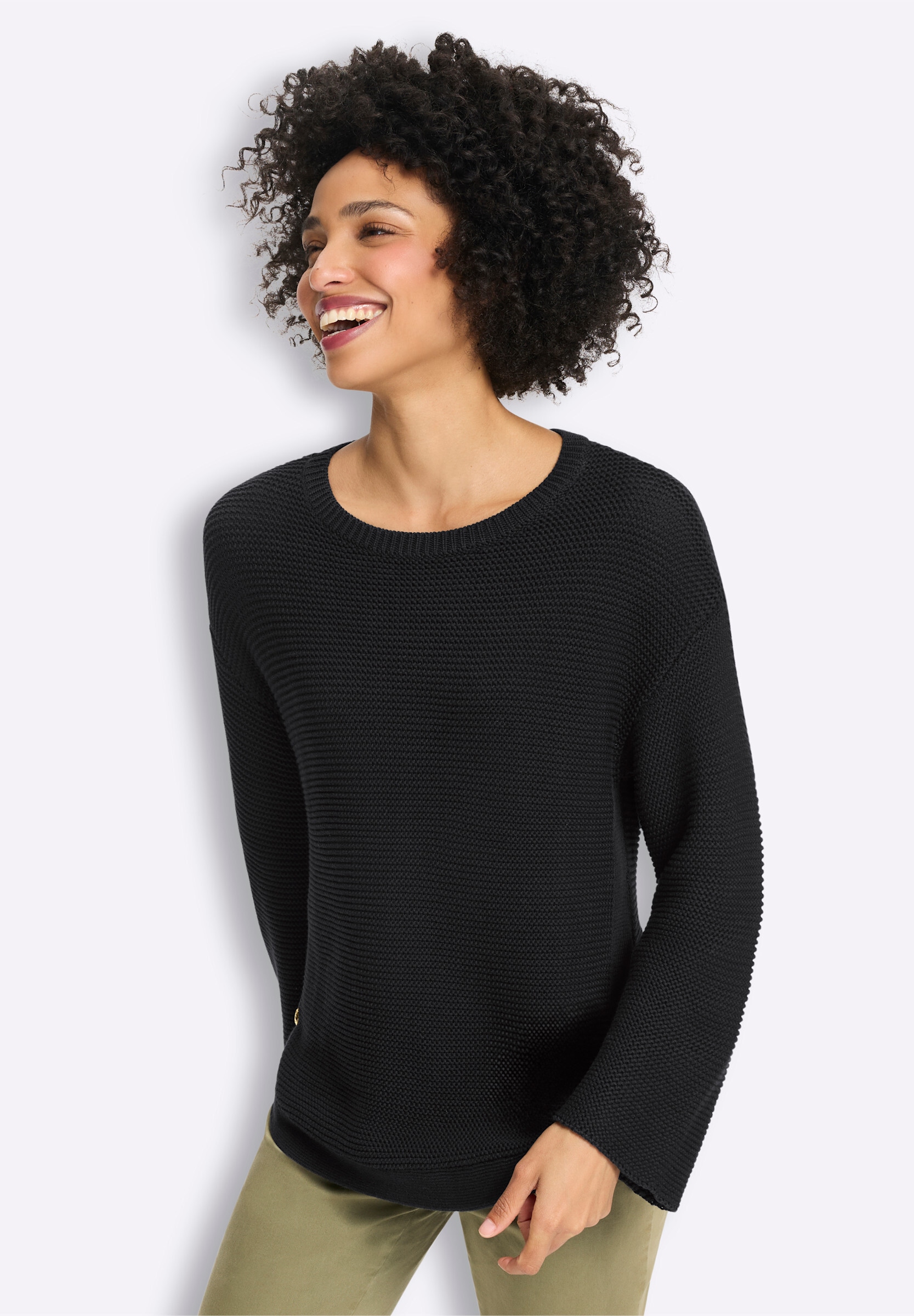 heine Strickpullover »Pullover Pullover mit Seitenschlitzen«