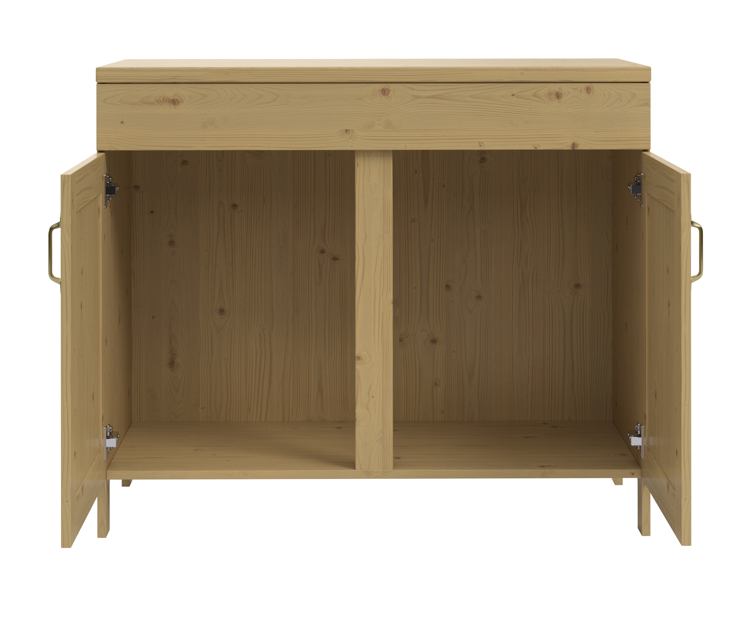 Home affaire Spülenschrank »Alba«, (1 St.), Breite 100 cm, Kiefer massiv, 2 Türen