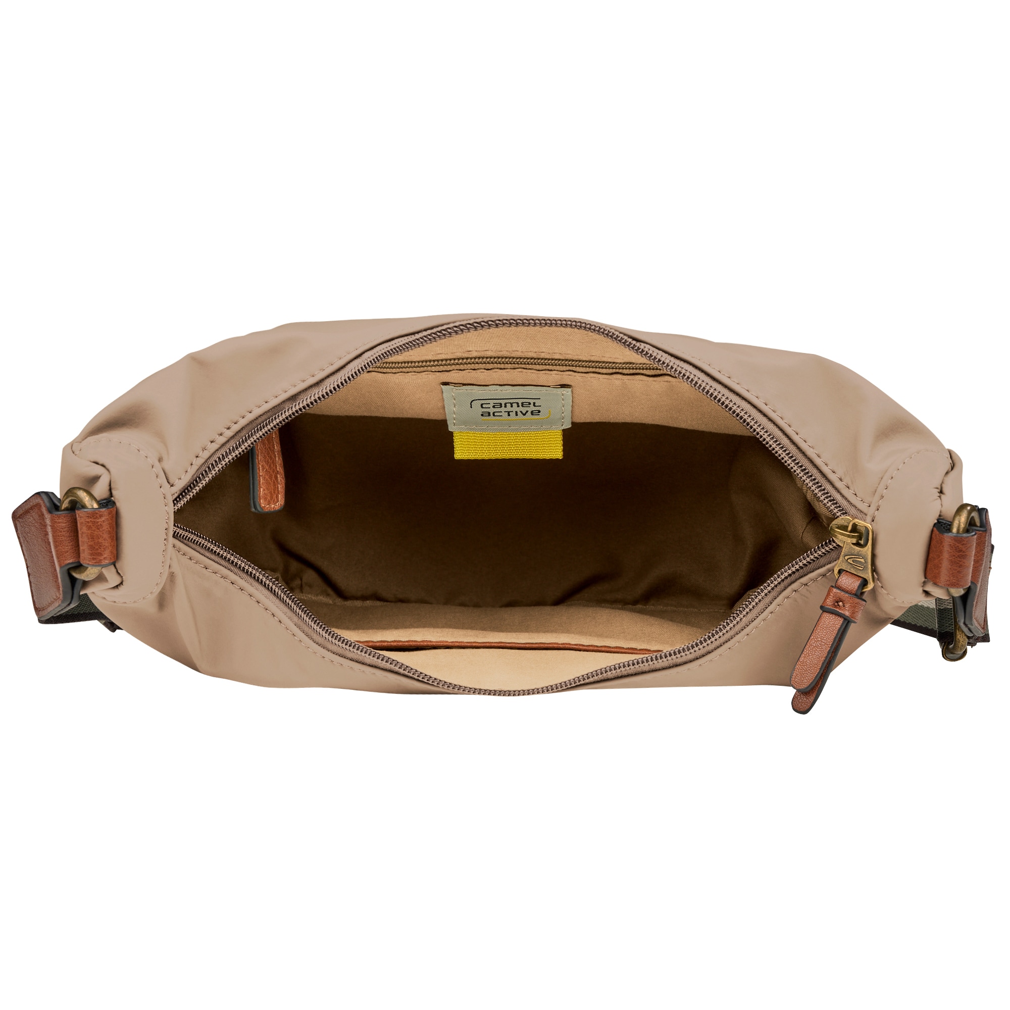 camel active Handtasche »Bari«, aus hochwertigem matten Nylon mit gestreiftem Gewebeband