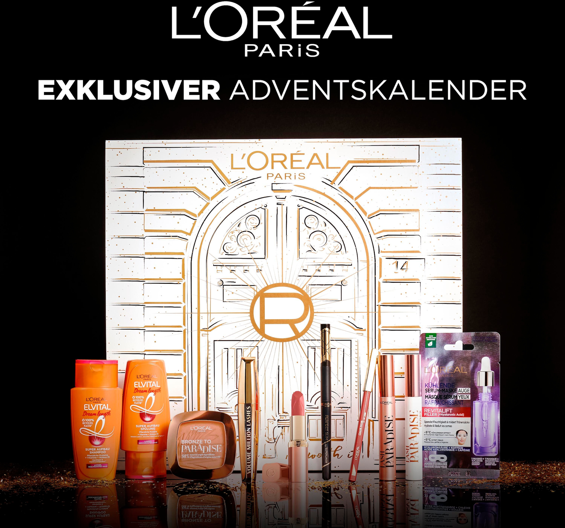 L\'ORÉAL PARIS Adventskalender »L\'Oréal Paris Jahren ab kaufen online Beauty Adventskalender«, 13 Tage 24