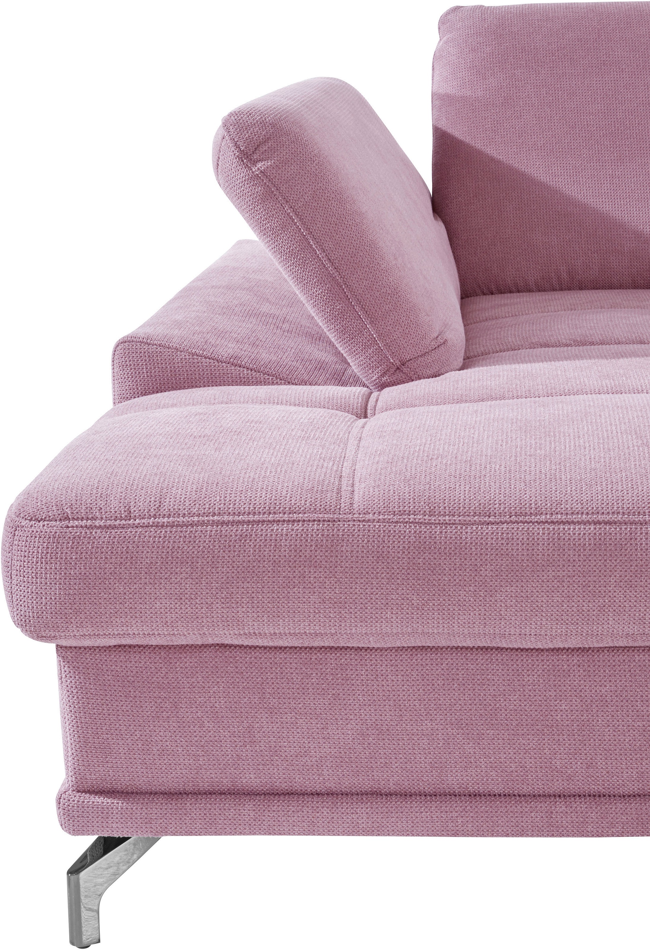 Places of Style Wohnlandschaft »Costello U-Form, mit Sitztiefenverstellung, Armteilverstellung und«, 3 Nierenkissen, optional Bettfunktion und Bettkasten