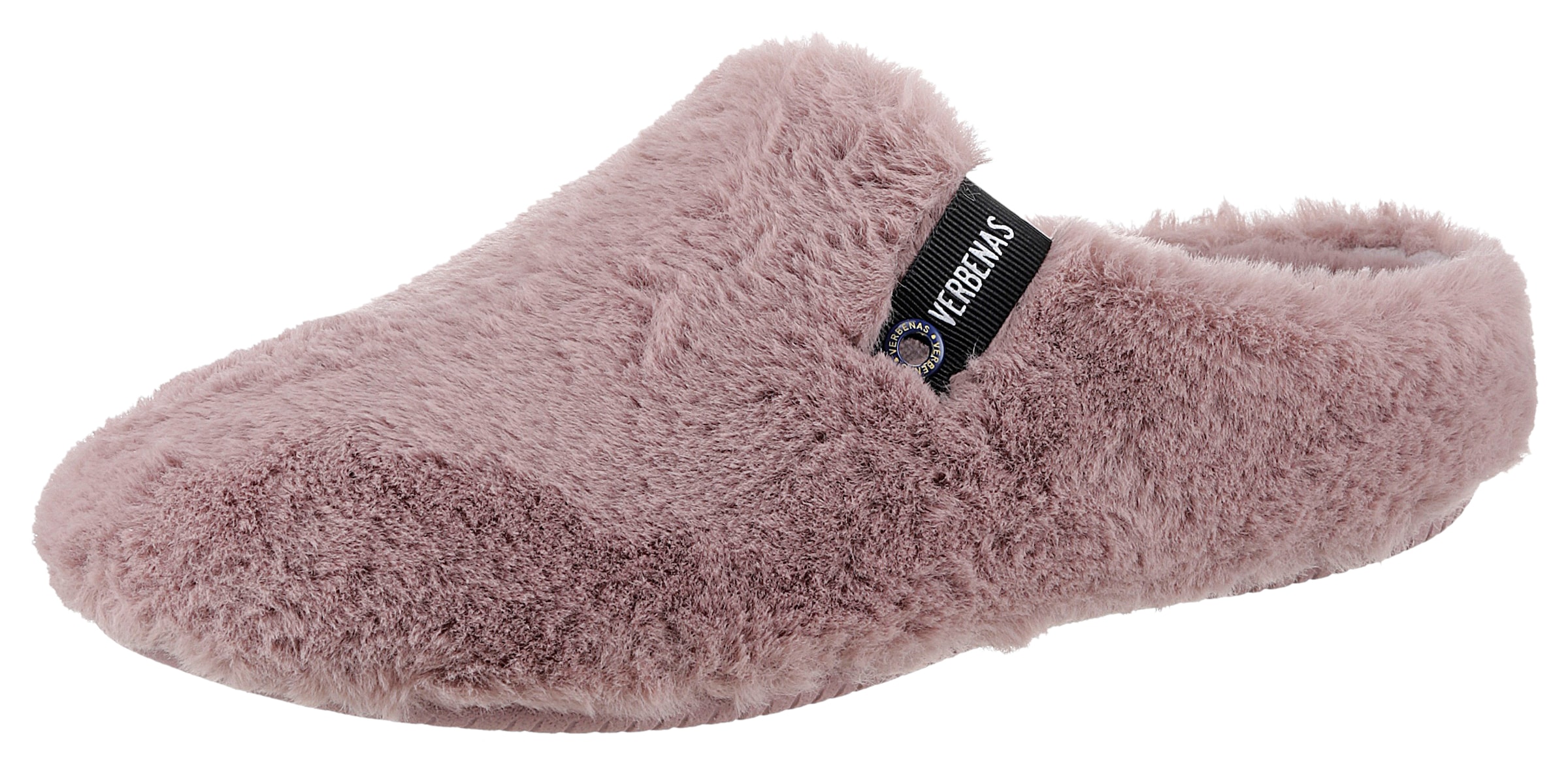 VERBENAS Pantoffel »YORK Gales«, Pantoffel, Hausschuh, Homeslipper in kuscheliger Plüsch-Optik