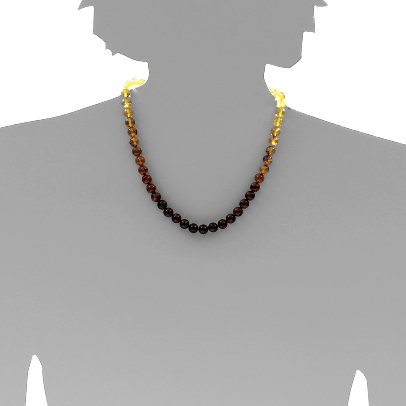 OSTSEE-SCHMUCK Kette ohne Anhänger »- Kugel 8 mm - Bernstein - ,«