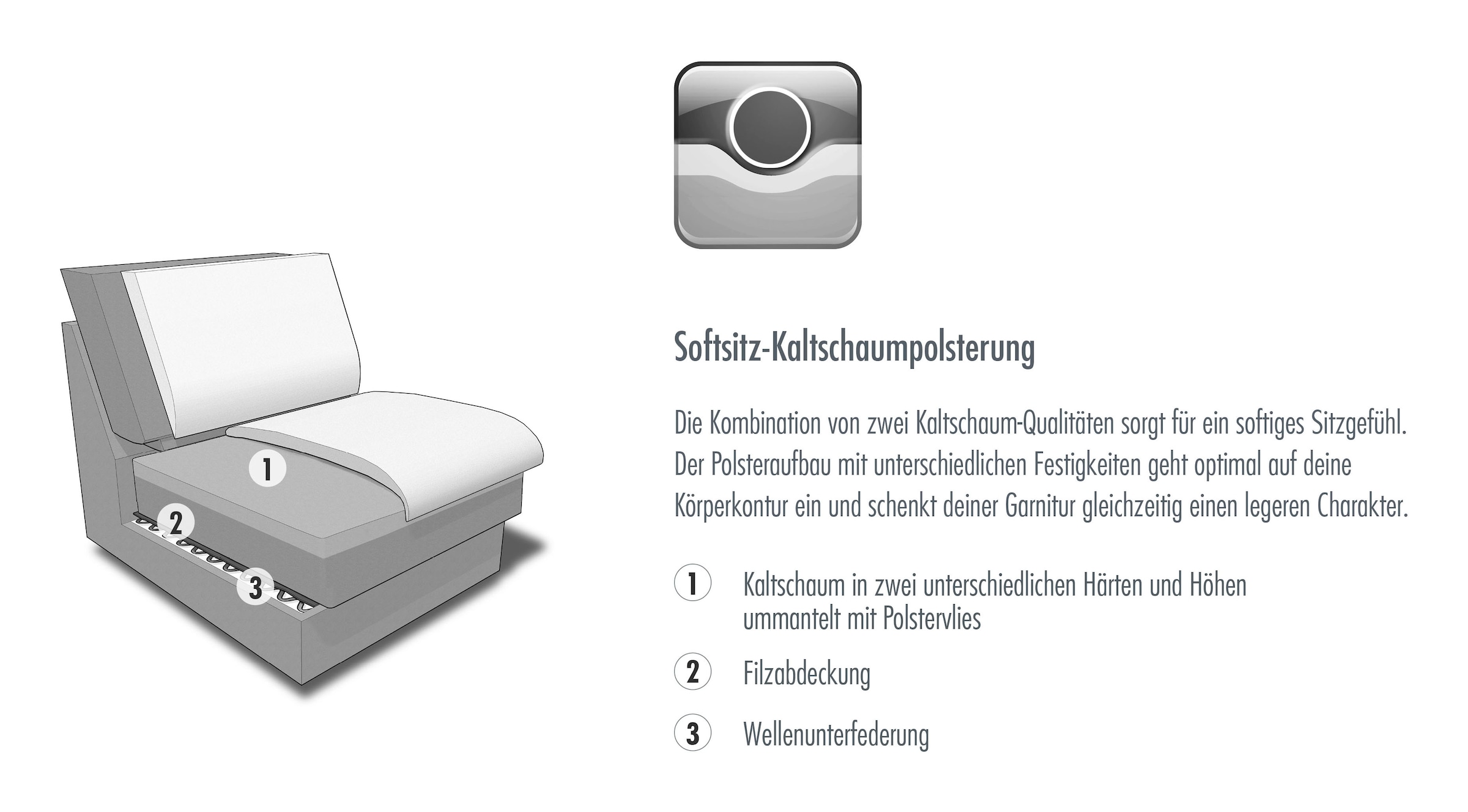set one by Musterring Ecksofa »SO 3600 optimaler Sitzkomfort in Federkern o. Kaltschaum, 2 Sitzhöhen«, Sitzhöhe 42 cm, Kaltschaum, B 293 x T 180 cm, Kama natur