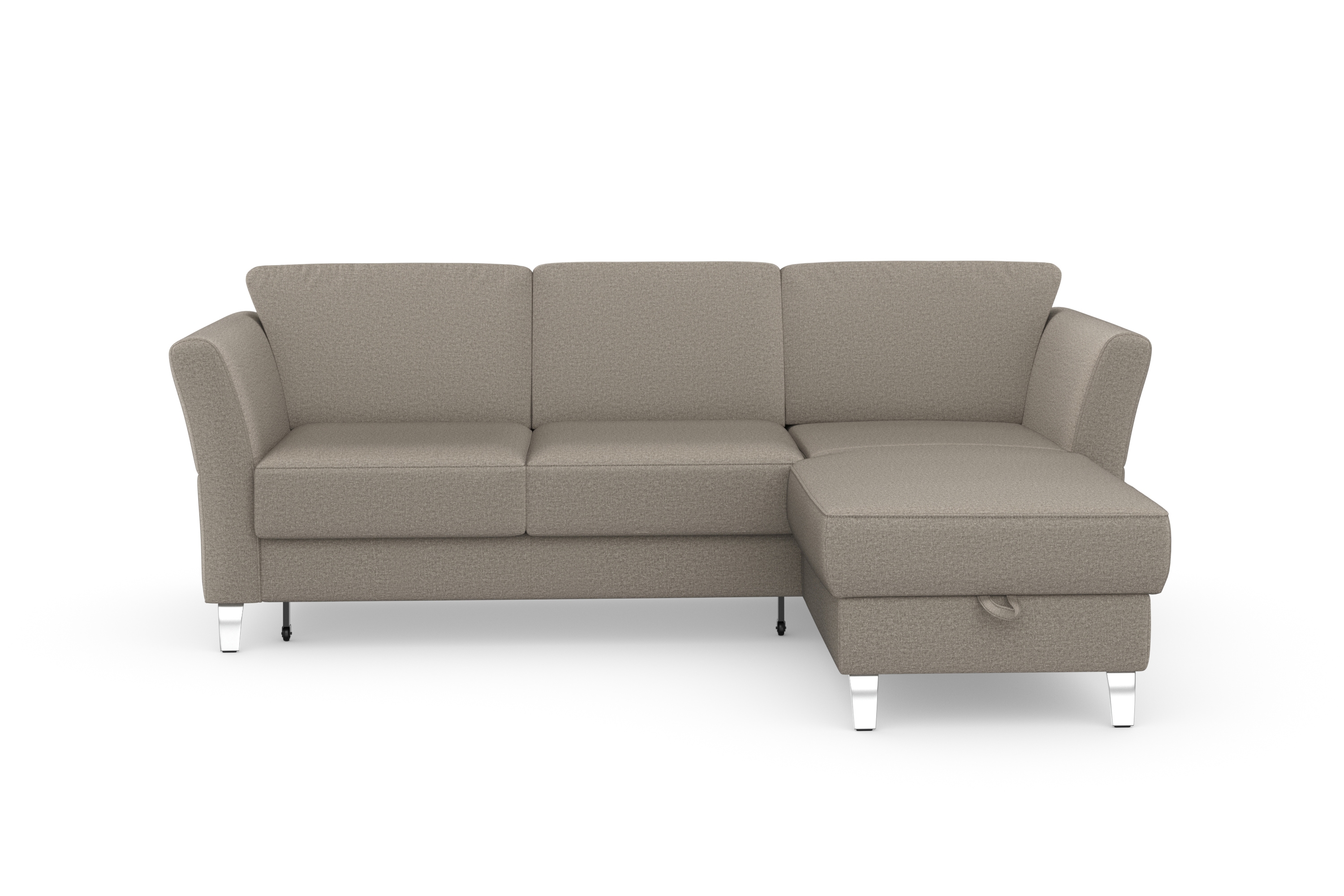 sit&more Ecksofa "Visby L-Form" wahlweise mit Schlaffunktion und Bettkasten, frei im Raum stellbar
