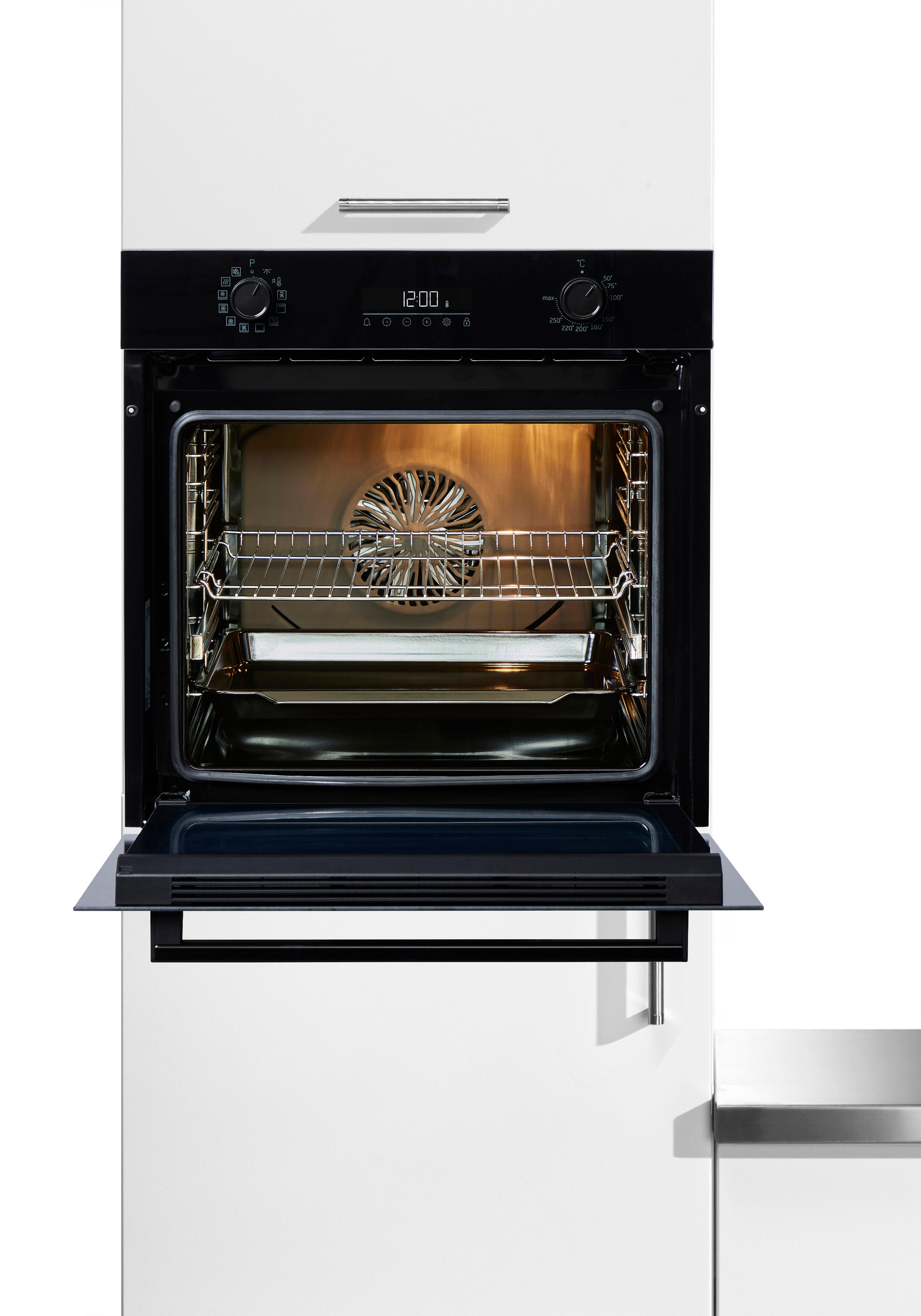 BEKO Einbaubackofen  »BBIM17300B«, mit 1-fach-Teleskopauszug, SteamShine, SteamShine-Reinigung