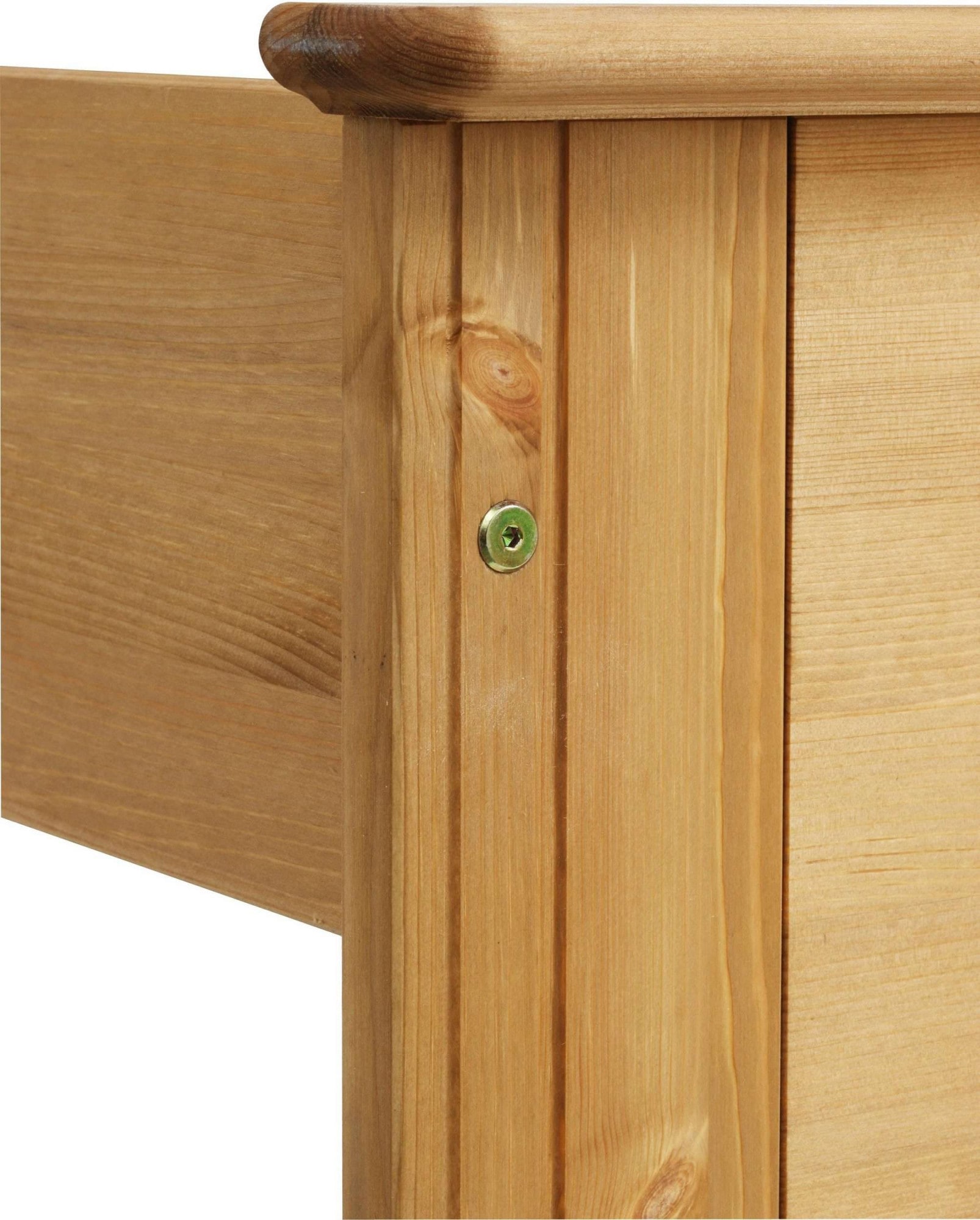 OTTO home Massivholzbett »Hugo, hohe Belastbarkeit! FSC® zertifiziertes Massivholz, Landhausstil« Breite/Belastbarkeit 180cm/200KG, 140cm/180KG,  Stauraumbett aus massiver Kiefer