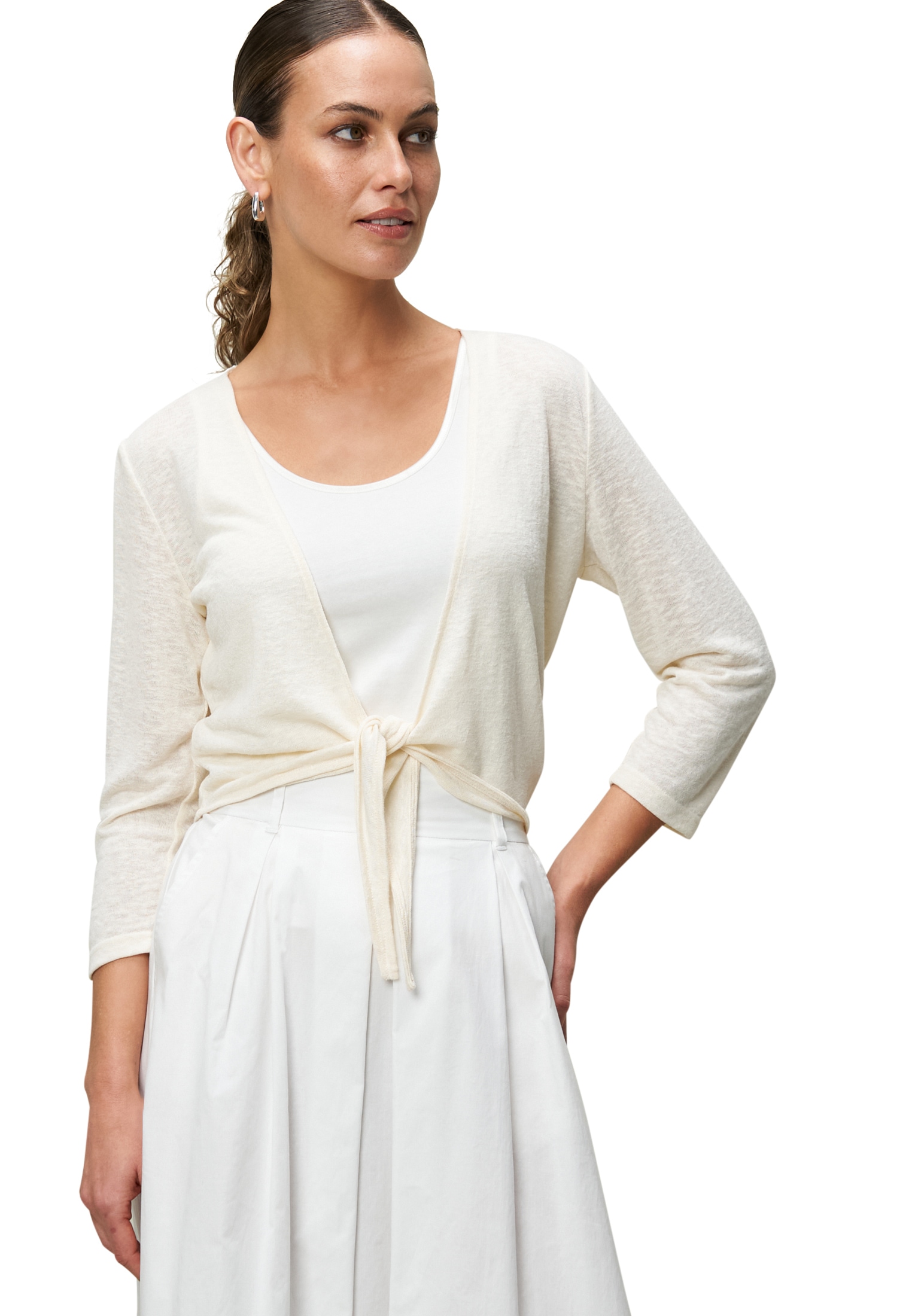 Zero Sweater »Strickjacke zum Binden«