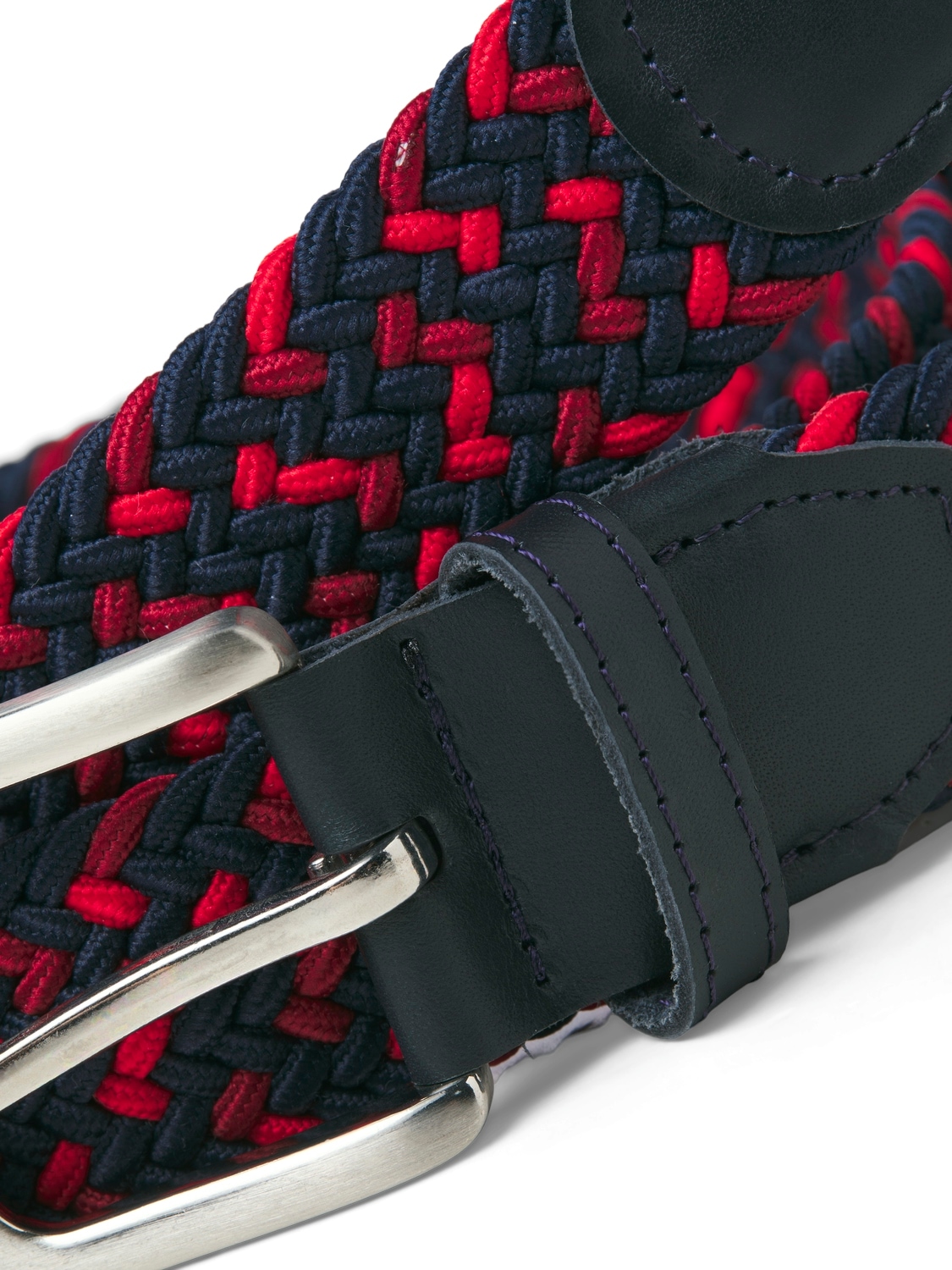 Jack & Jones Stretchgürtel »JACSPRING WOVEN BELT NOOS«, mit silberfarbener Schließe