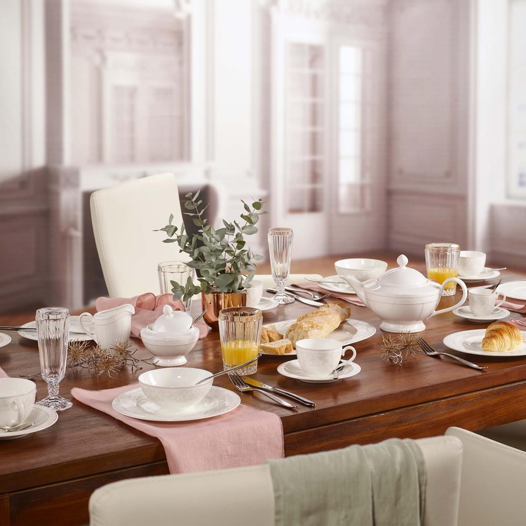 Villeroy & Boch Espressotasse »Espressotassen Gray Pearl 70 ml 6er Set weiß« Spülmaschinengeeignet, Mikrowellengeeignet