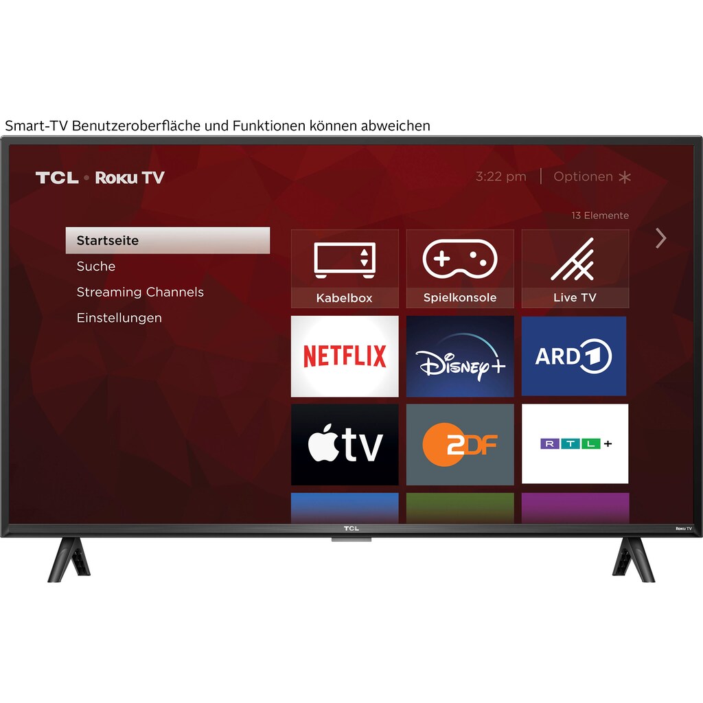 TCL LED-Fernseher »40RS530X1«, 100 cm/40 Zoll, Full HD, Smart-TV, Roku TV, Smart HDR, HDR10, Chromecast