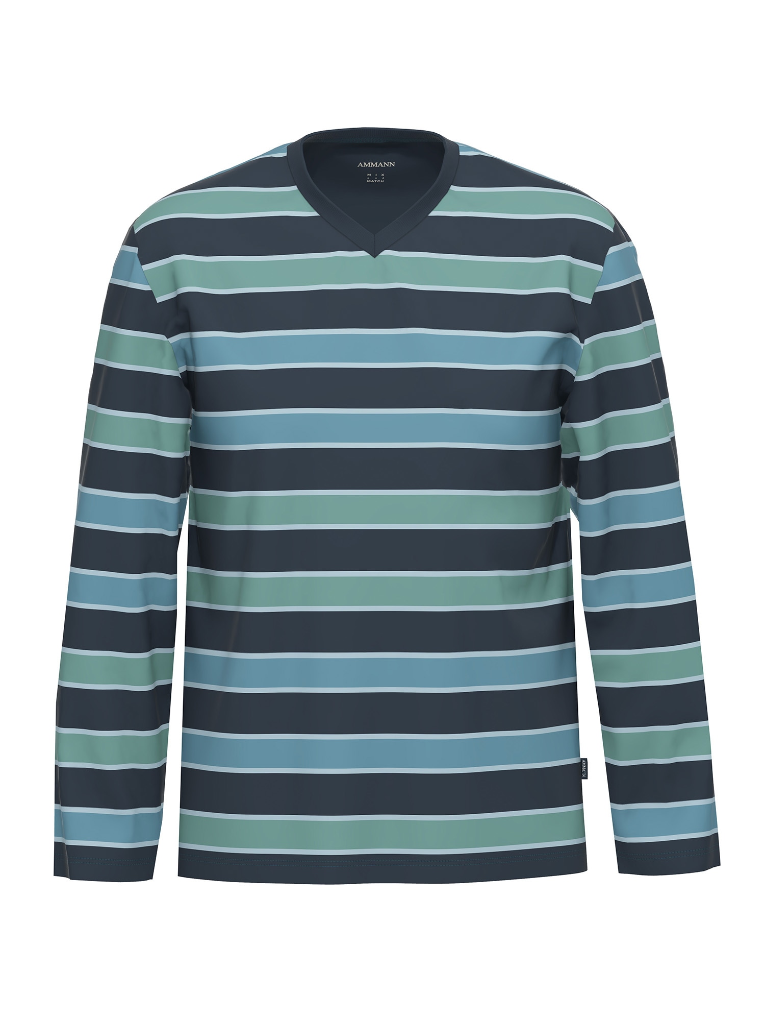 Ammann Pyjama »Herren Langarm Shirt, Lange Hose Night & Relax« 1 Stk.