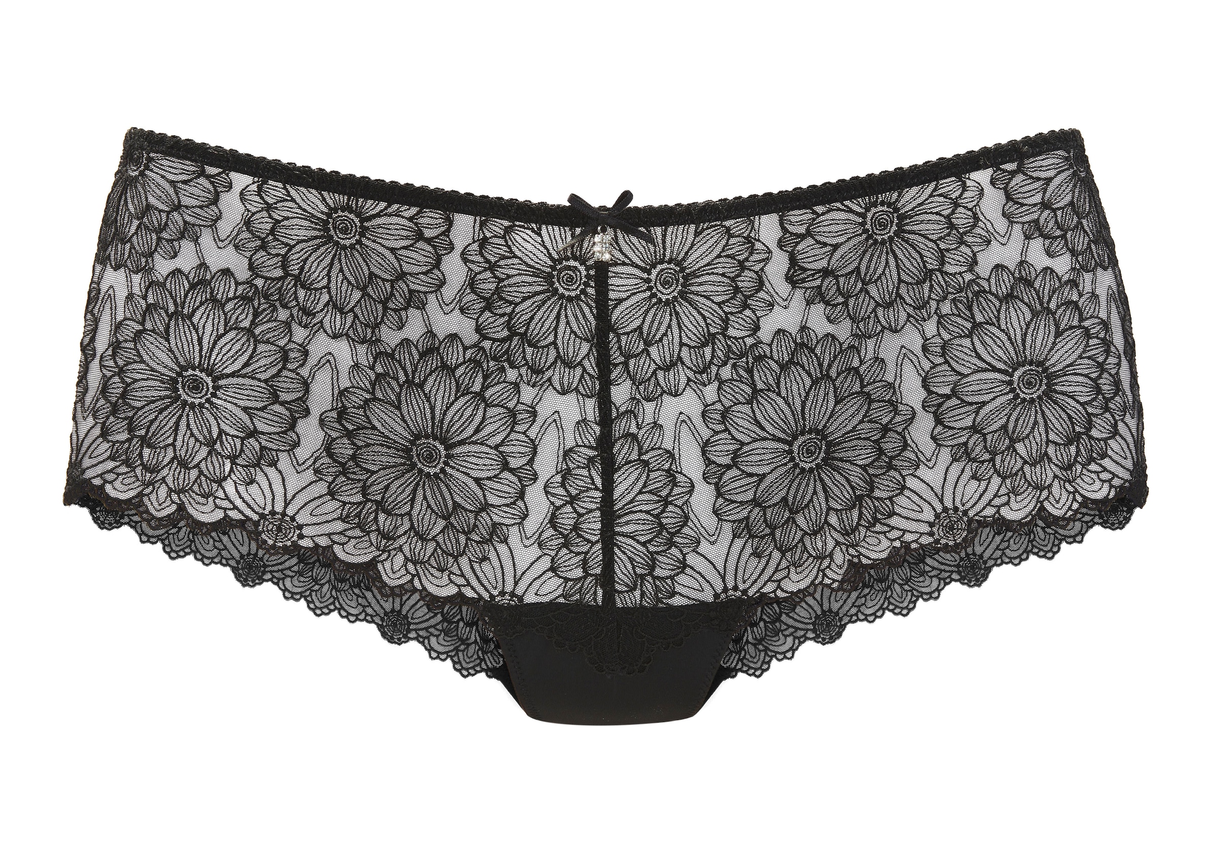 LASCANA Stringpanty aus hochwertiger Jacquardspitze in blumiger Optik, sexy Dessous