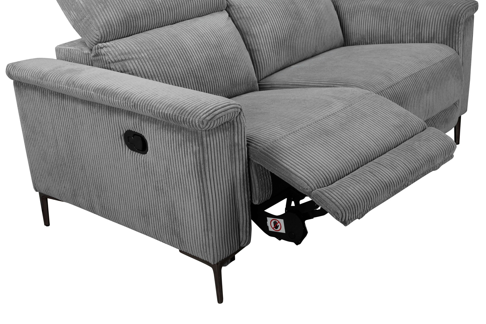 Places of Style 2-Sitzer »Lund in Cord, mit manueller o. elektrischer«, Relaxfunktion, USB-A, Kopfteilverstellung, Breite 160 cm