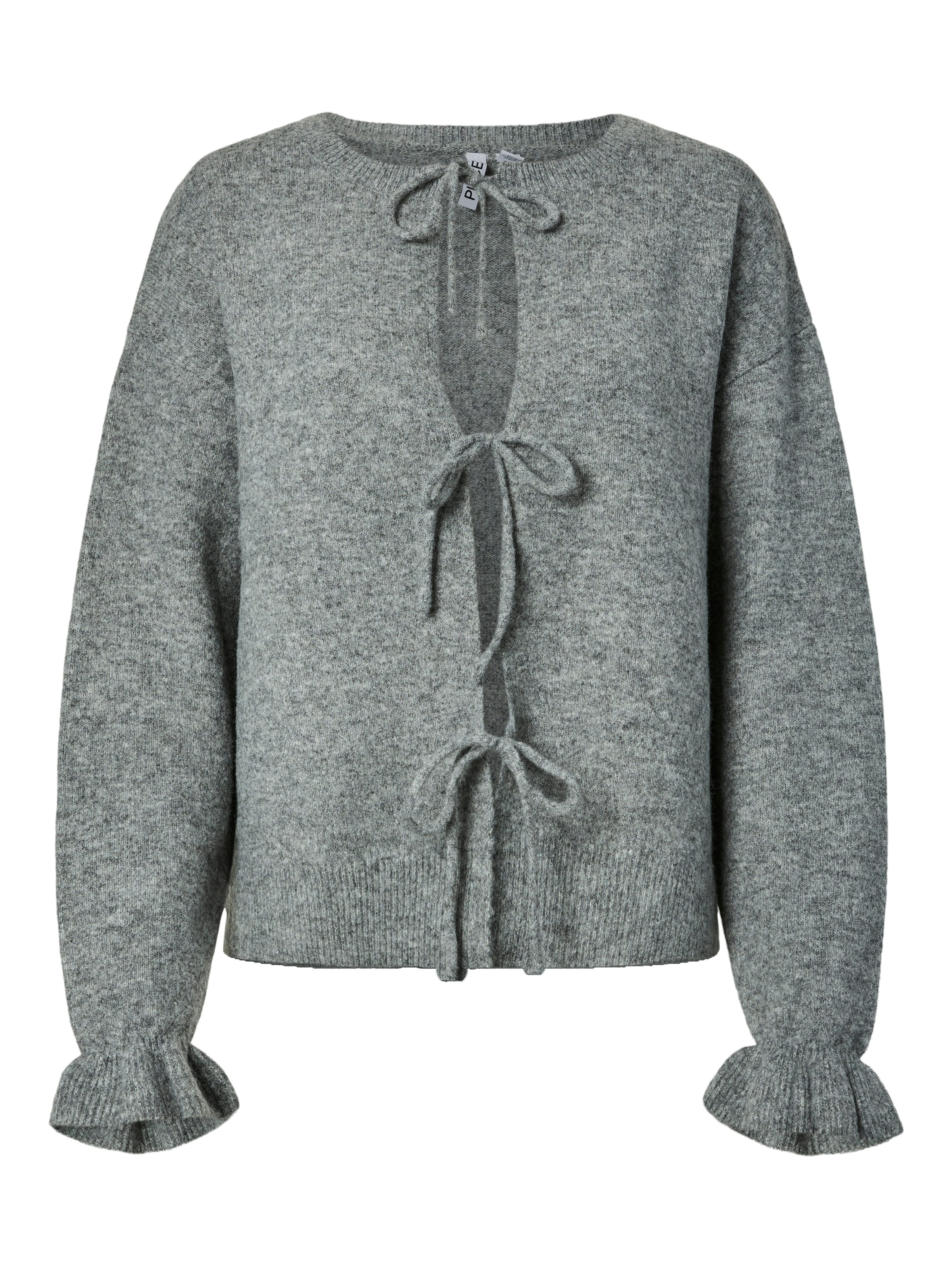 pieces Strickjacke »PCSALLY REV FRILL CARDIGAN KNIT NOOS BC« Materialmix