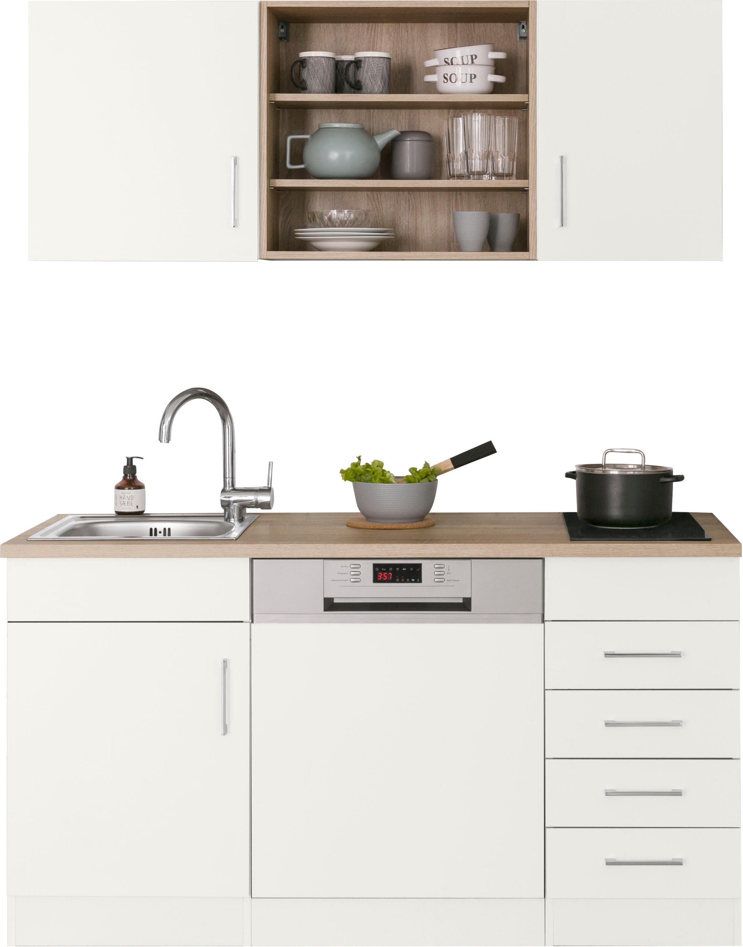 KOCHSTATION Pantryküche »KS-Mali«, Breite 150 cm, mit E-Geräten