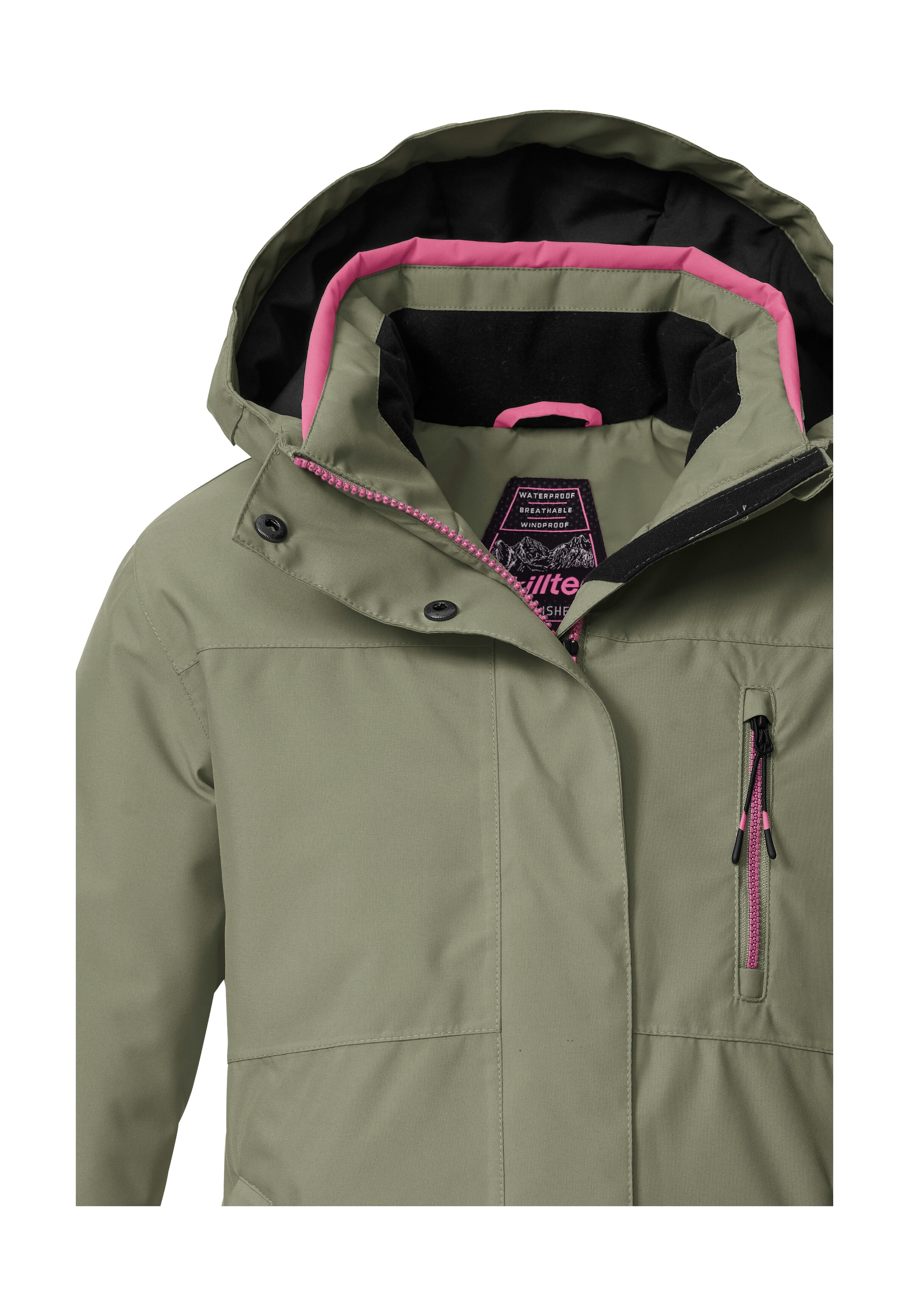 Killtec Skijacke »KSW 205 GRLS SKI JCKT« Wasserdichte, atmungsaktive Ski-Jacke mit verstellbarer Kapuze