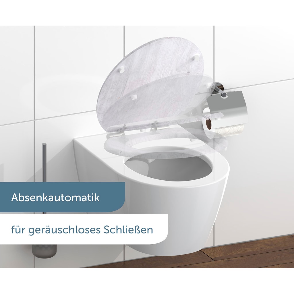 Schütte WC-Sitz »LIGHT WOOD«, mit Absenkautomatik und MDF-Holzkern