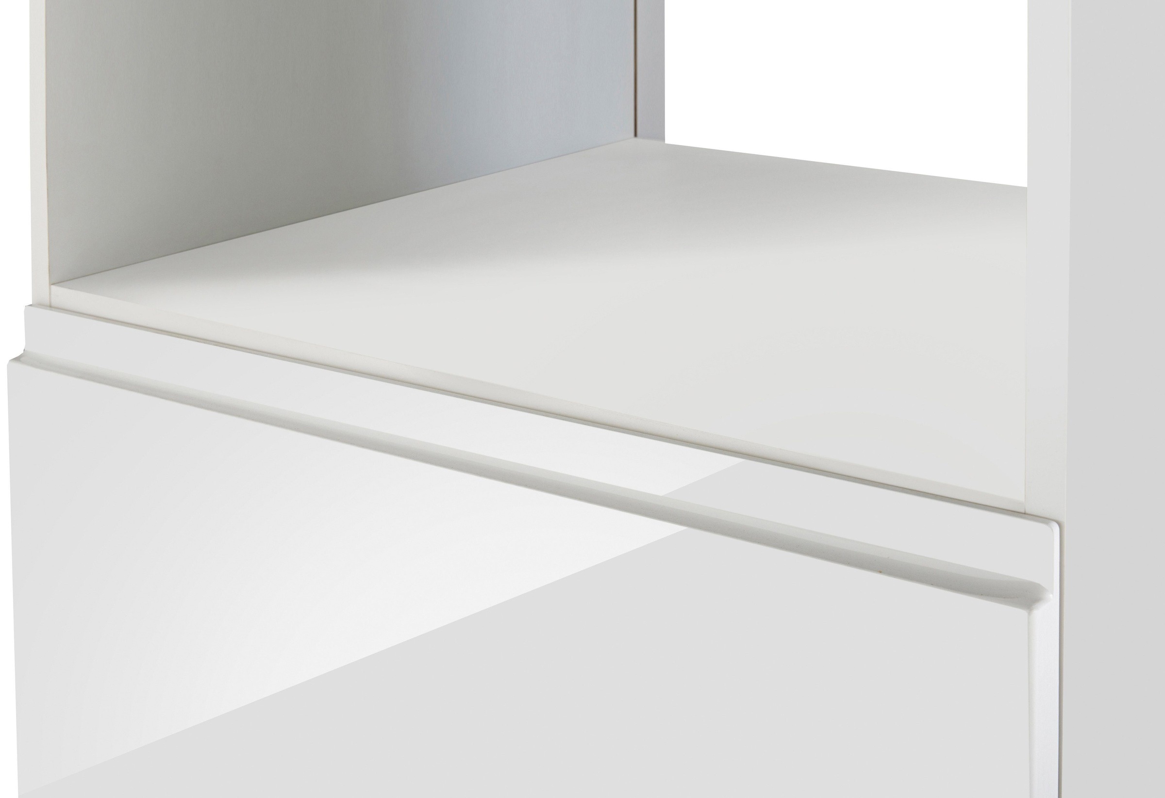 KOCHSTATION Backofen/Kühlumbauschrank »KS-Virginia,neu in verbesserter Ausführung« Arbeitsplatte 38 mm stark, Stauraum, Softclose,  Maße (B/H/T): ca. 60/166/60 cm, Türanschlag frei wählbar