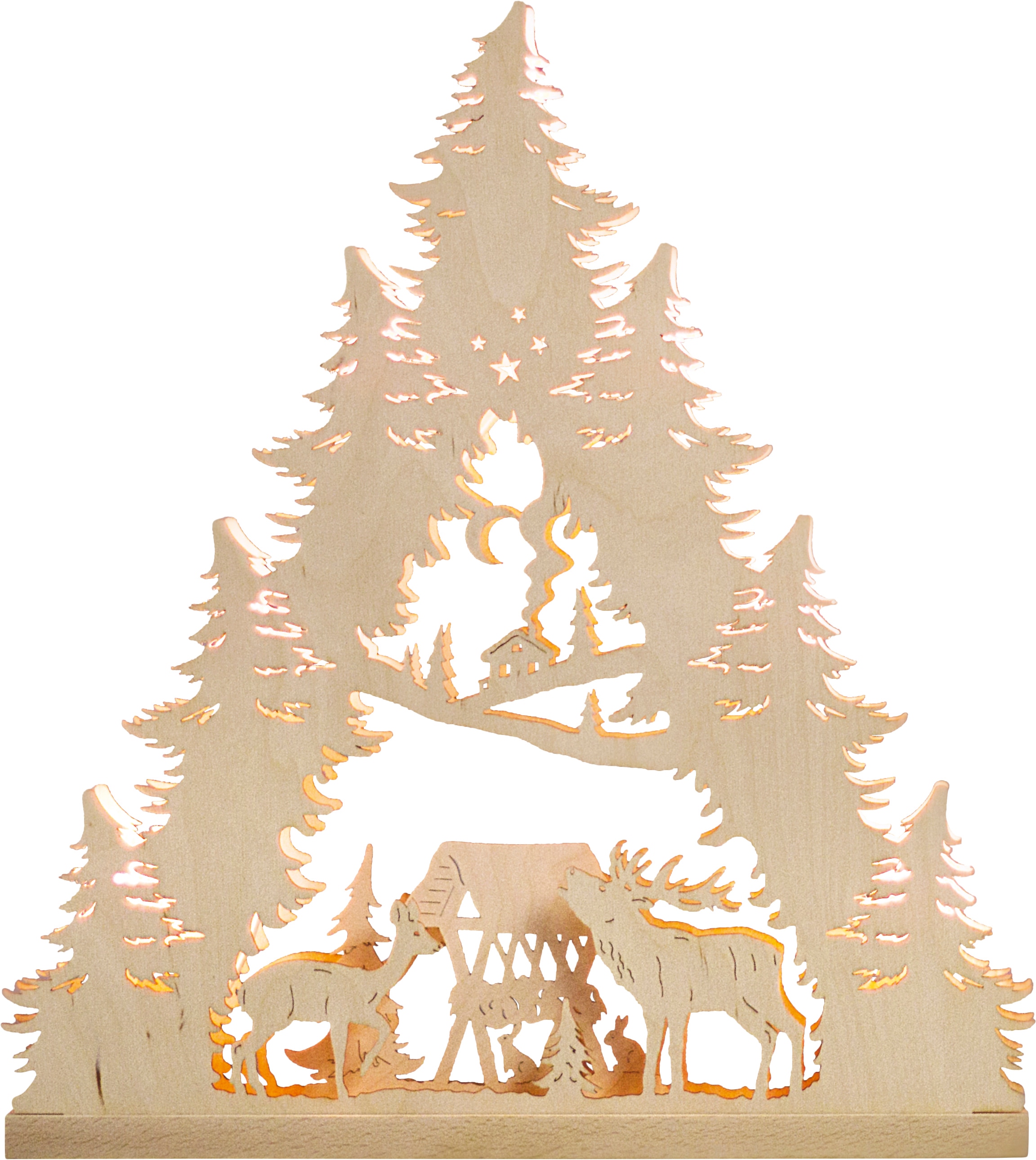Weigla LED Lichterbogen Weihnachtsdeko«, Pyramidenform 7- kaufen online »Hirschfamilie, Lichterspitze, flammig