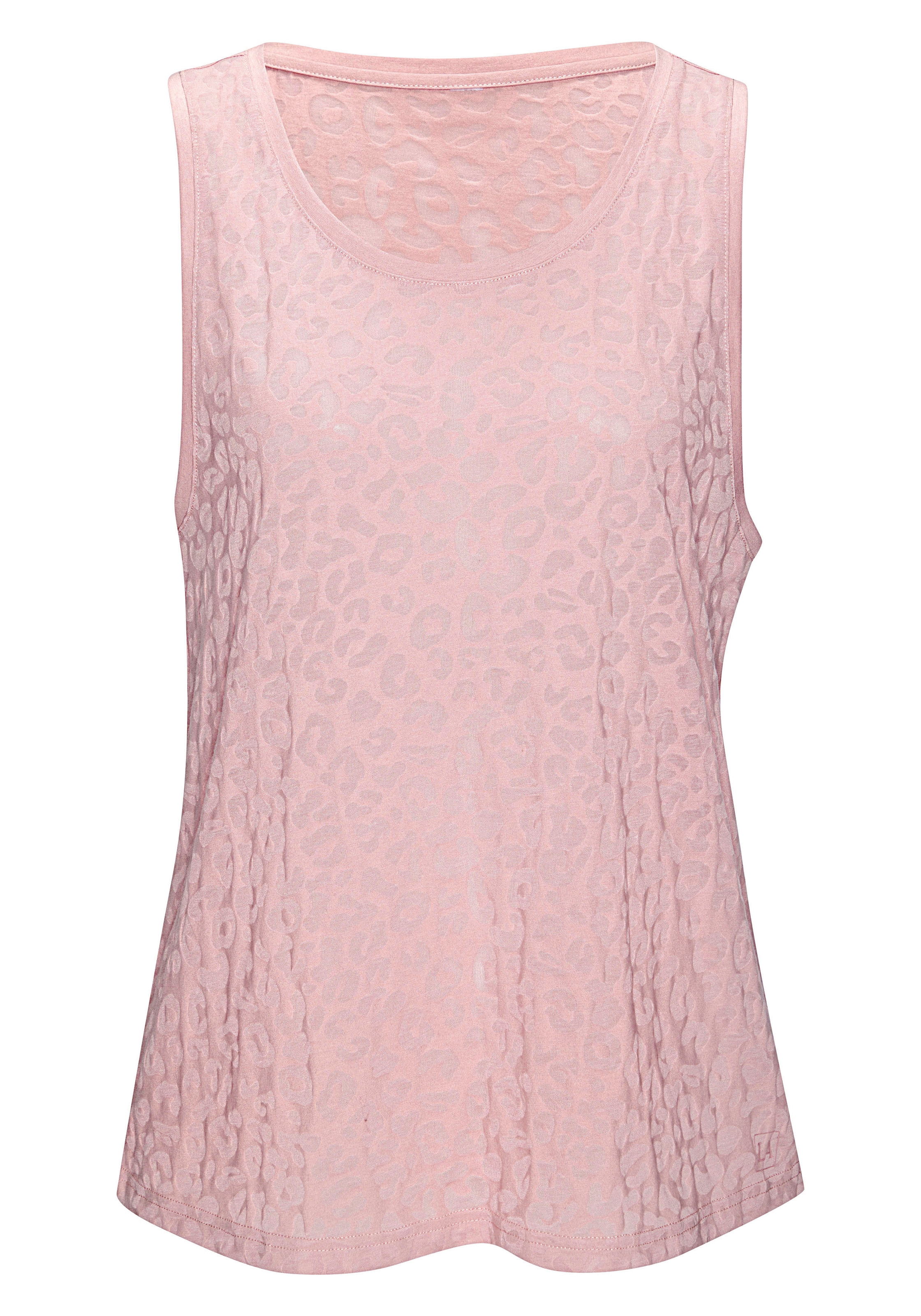 LASCANA ACTIVE Funktionstop Leo-Optik mit weitem Armausschnitt