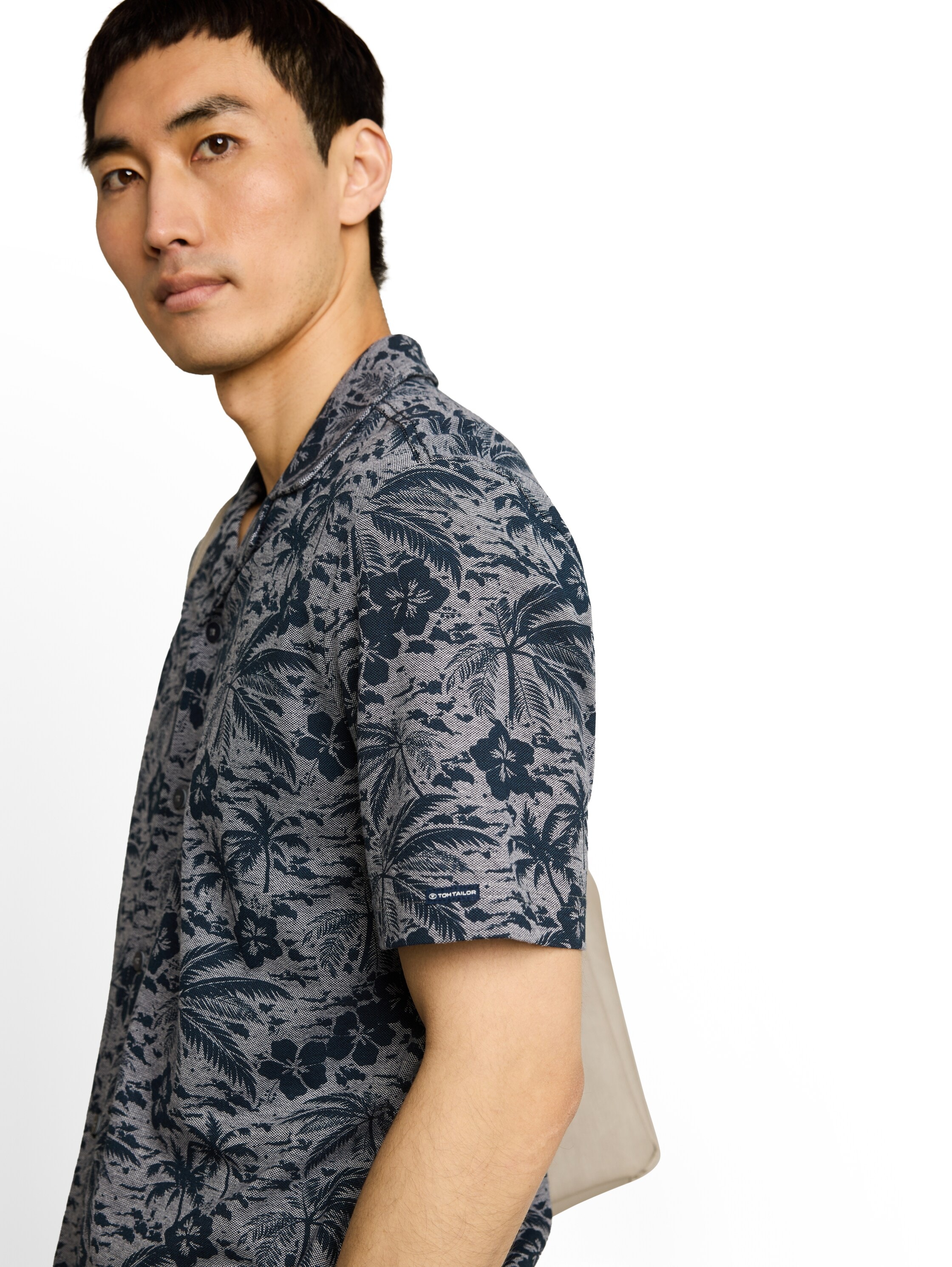 TOM TAILOR Hawaiihemd Kurzarm Sommerhemd im Hawaii-Look