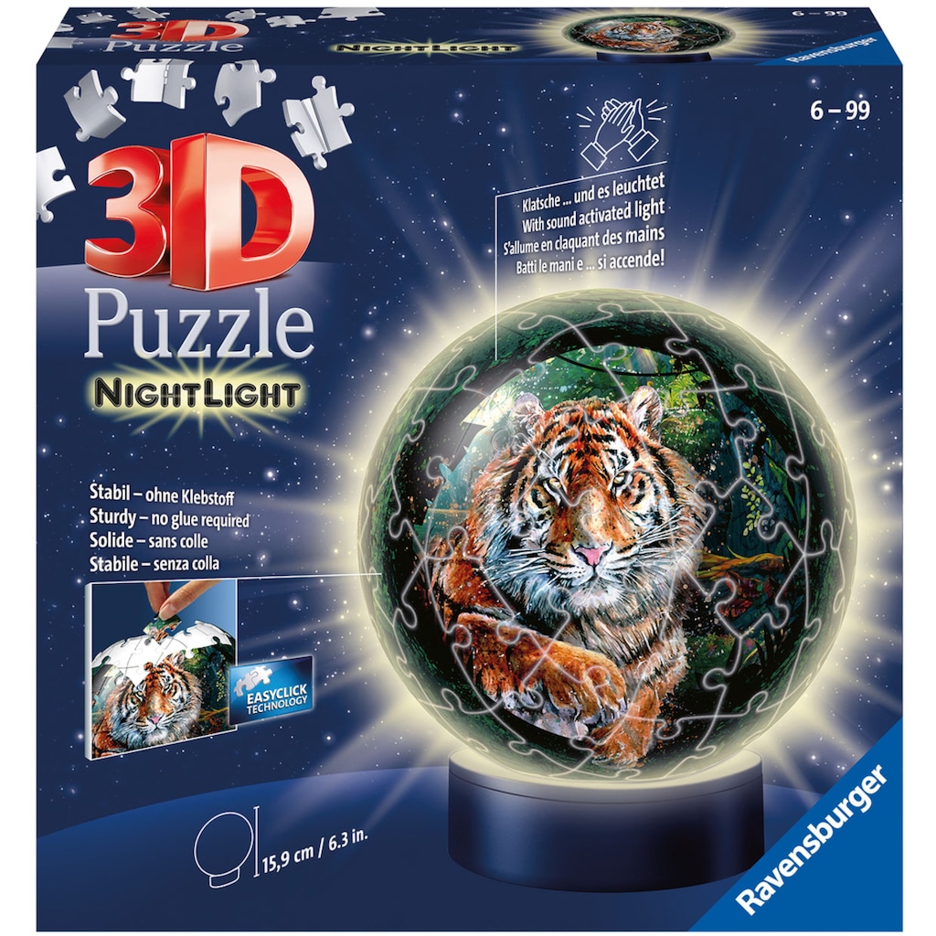 Ravensburger Puzzleball »Nachtlicht Raubkatzen«