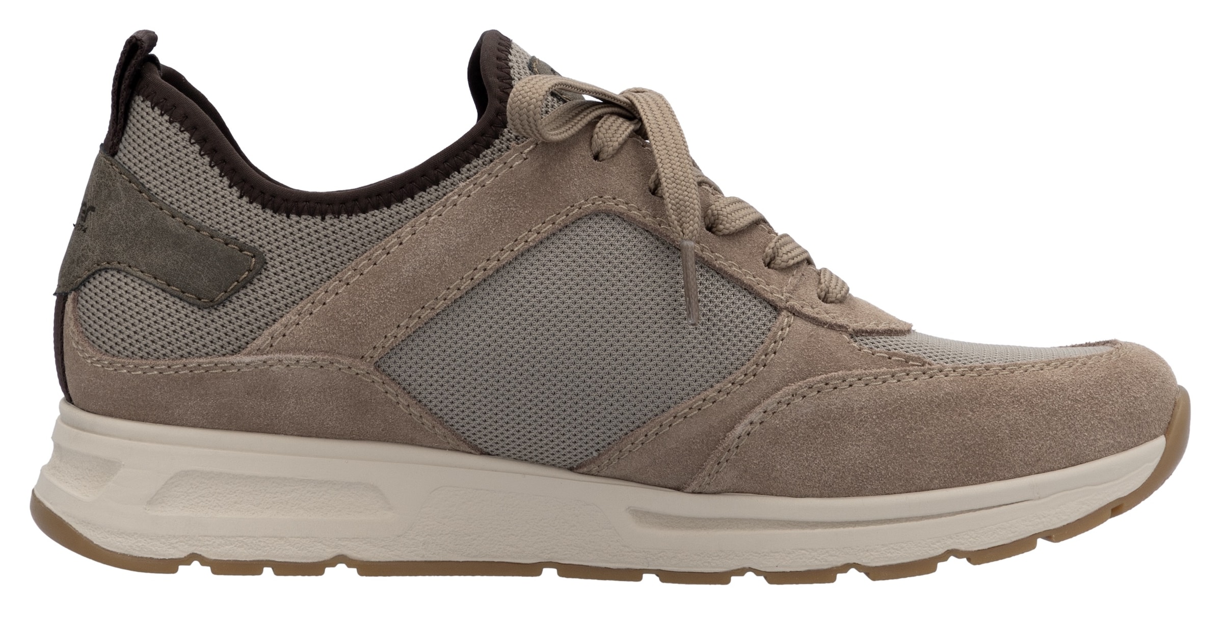 Rieker Slip-On Sneaker, Schlupfschuh, Halbschuh, Freizeitsneaker mit Schnürelement