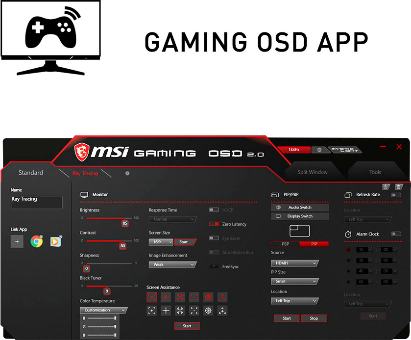 MSI Curved-Gaming-LED-Monitor »Optix MAG301CR2«, 76 cm/30 Zoll, 2560 x 1080 px, WFHD, 1 ms Reaktionszeit, 200 Hz, höhenverstellbar, 3 Jahre Herstellergarantie