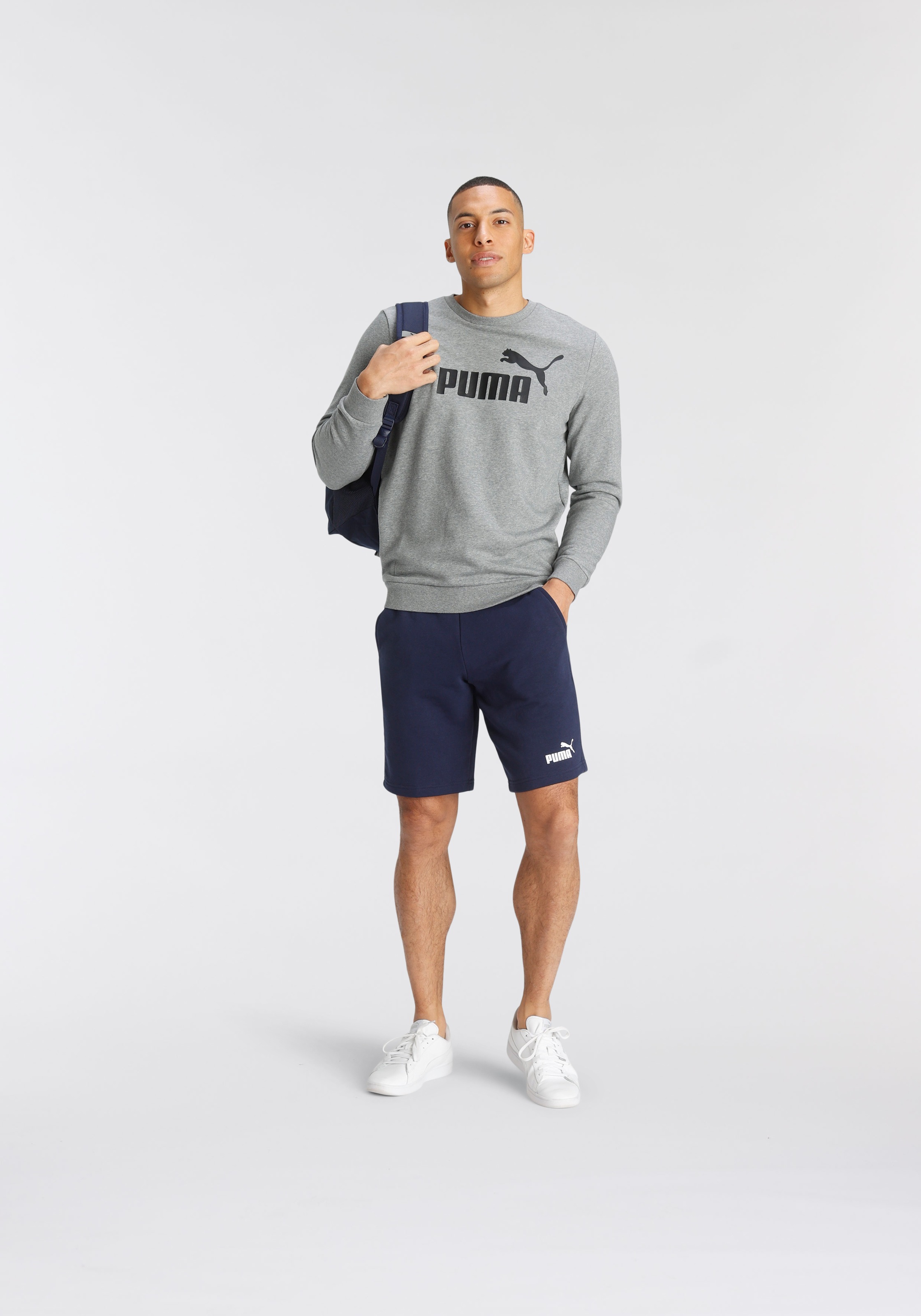 PUMA Langarmshirt »ESS BIG LOGO CREW TR«