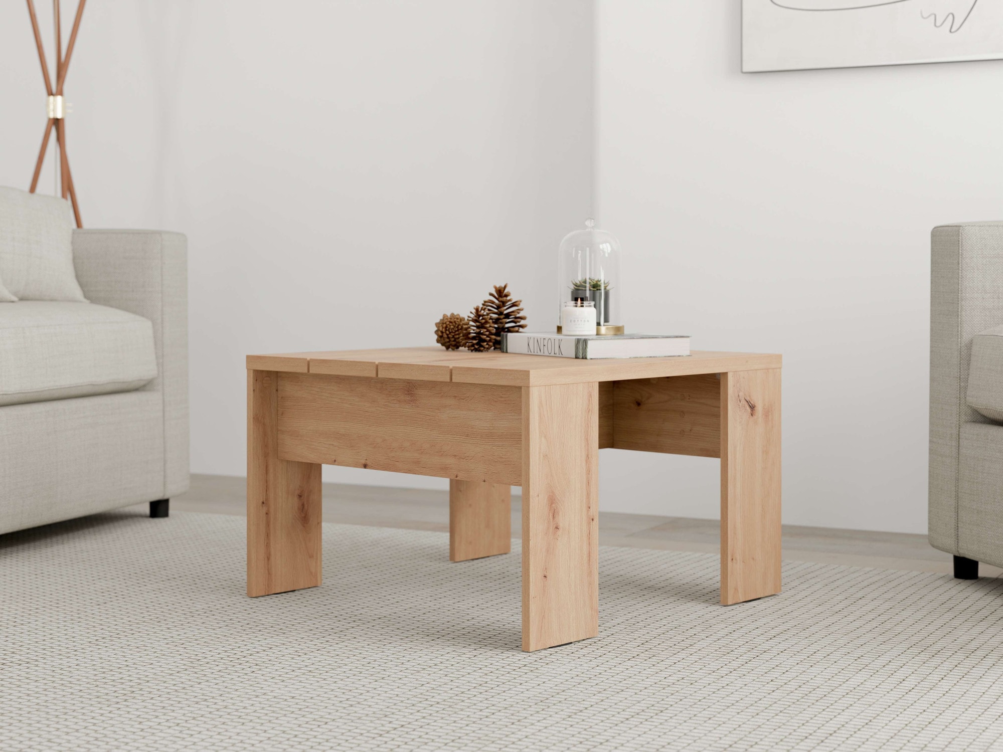 Home affaire Couchtisch »Montese, Wohnzimmertisch, Sofatisch, Beistelltisch, Kaffeetisch« Moderner Couchtisch: 3 Größen, 4 Farben – ideal für kleine Räume