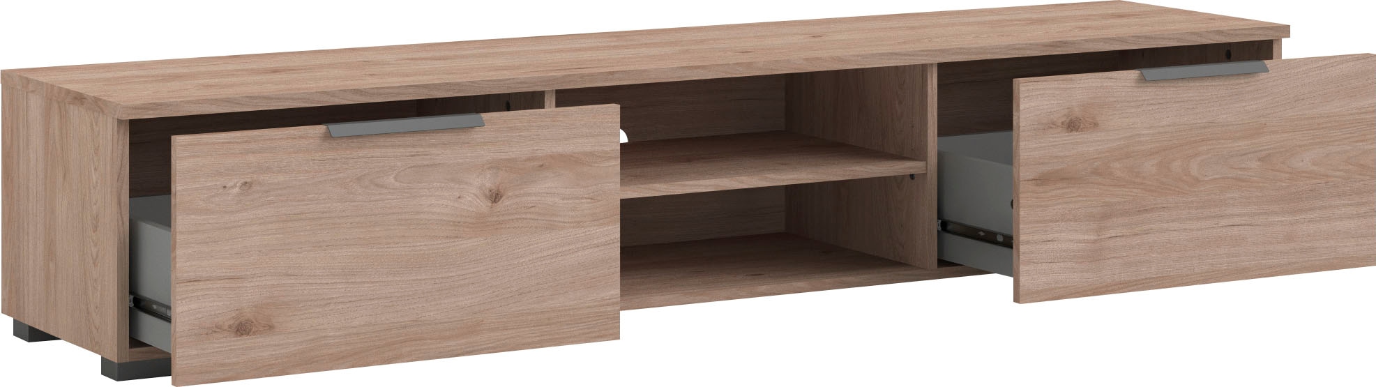 INOSIGN TV-Board »Match, TV-Möbel, Fernsehtisch, TV-Unit, Media-Möbel, Sideboard,«, mit 2 Schubladen und 1 offenen Fach, Breite 172,7 cm, Höhe 33 cm