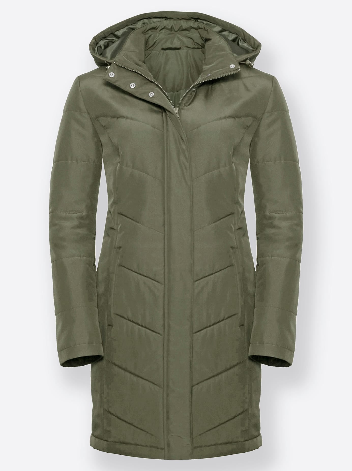 Classic Basics Langjacke mit Kapuze