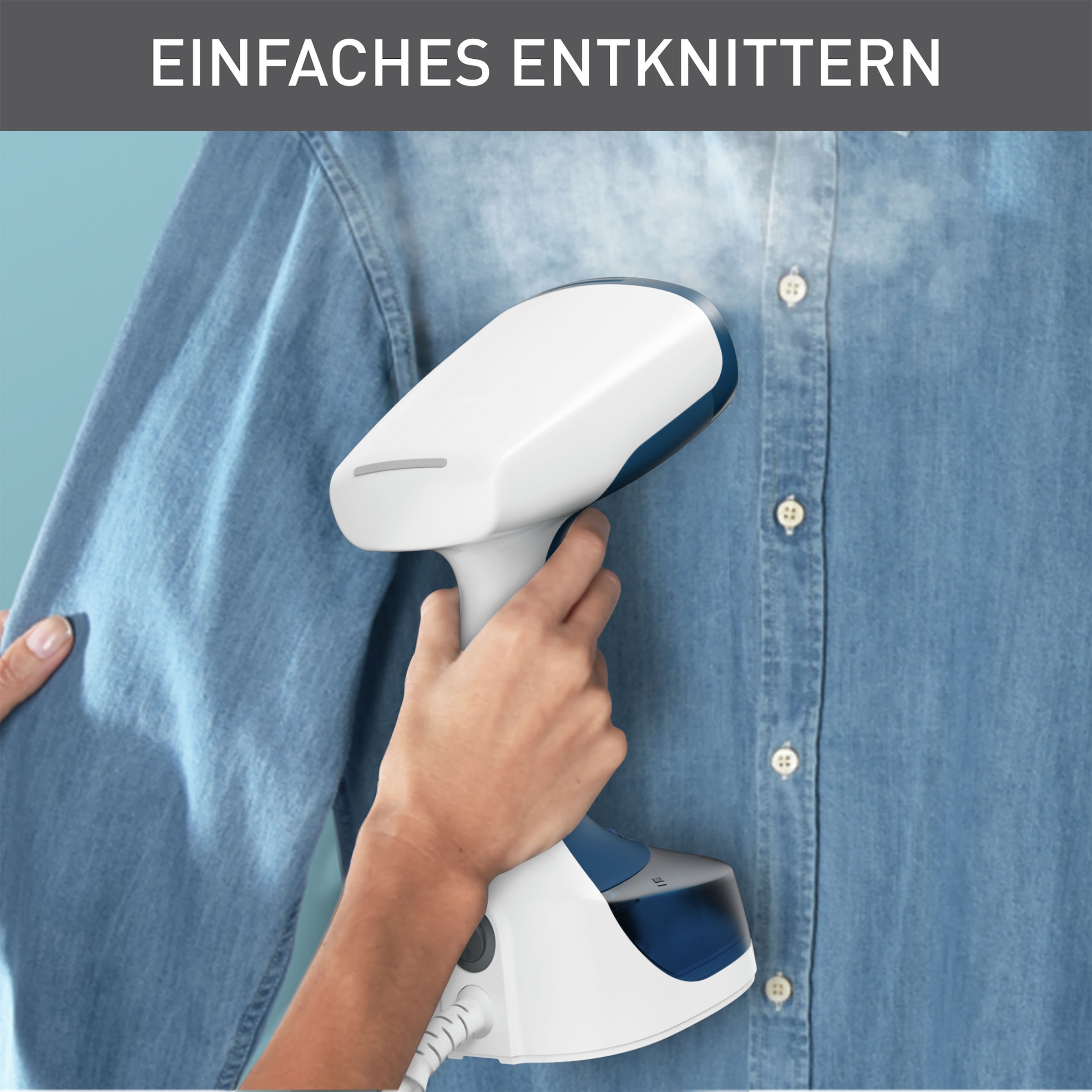 Tefal Dampfbürste »Access Steam Easy, 1400 W, Dampfglätter, 15 Sekunden Aufheizzeit,«, 1400 W, 150 ml Wassertank, 2,6 m Netzkabel, bis zu 8 Min. Steamen, DT7170