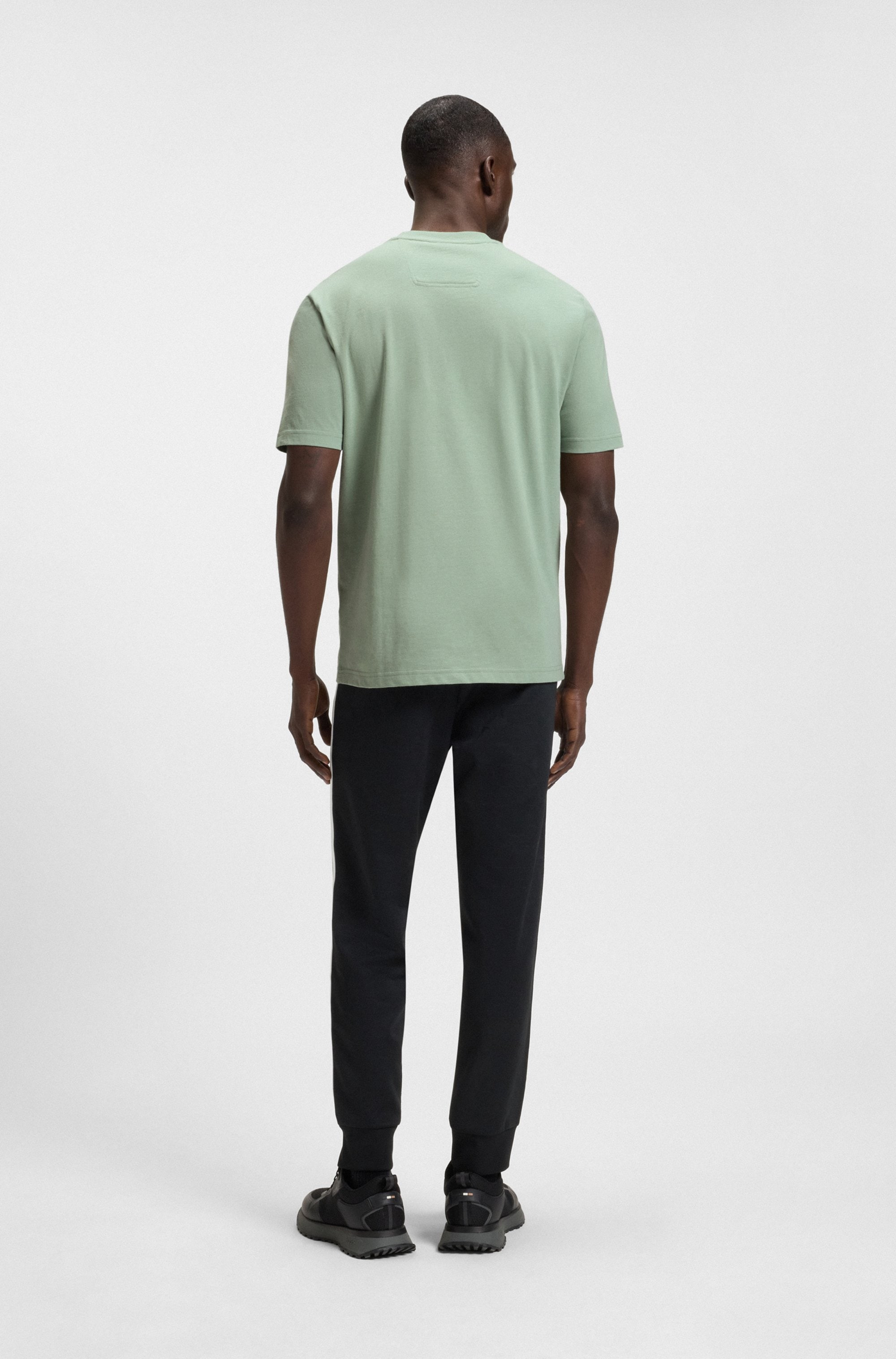 BOSS GREEN T-Shirt »Tee Logo Rib«, mit großem Aufdruck