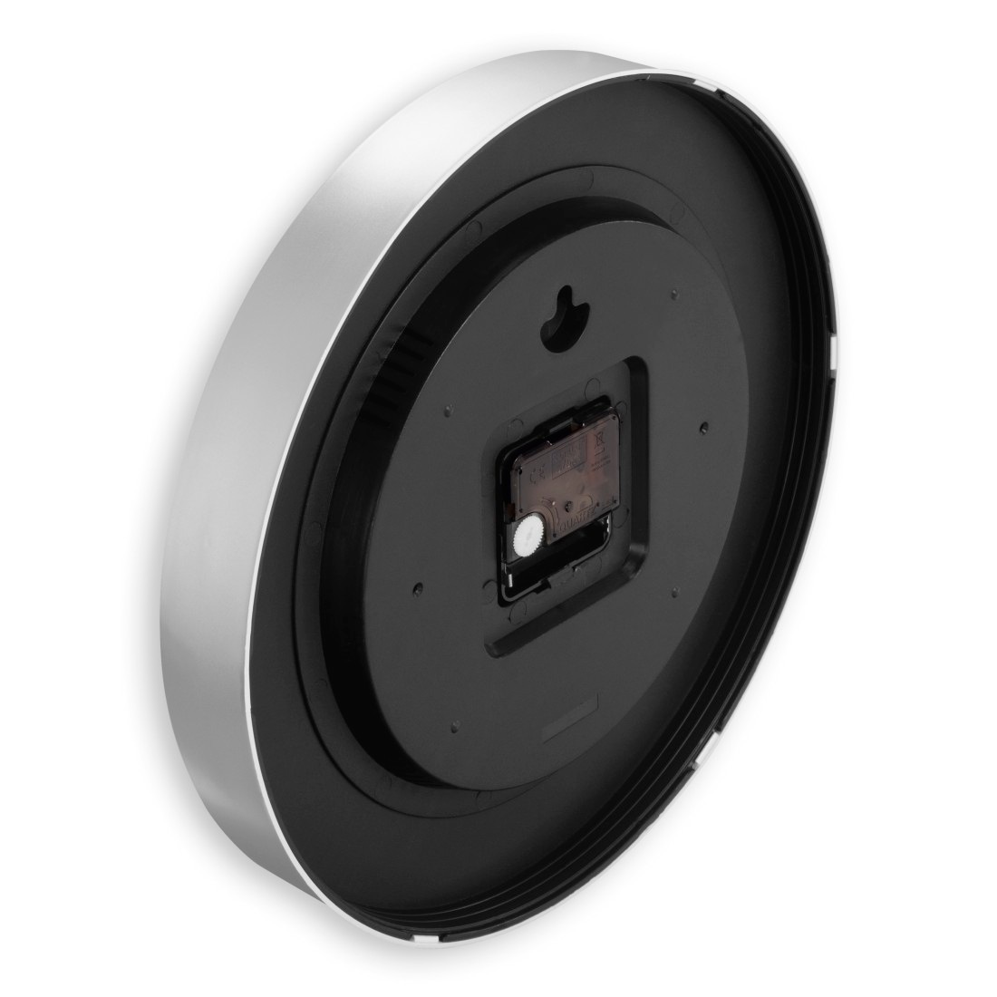 Hama Wanduhr »Uhr "Sizilien,  Ø 30 cm, ohne Ticken, Schwarz/Silber« geräuscharm