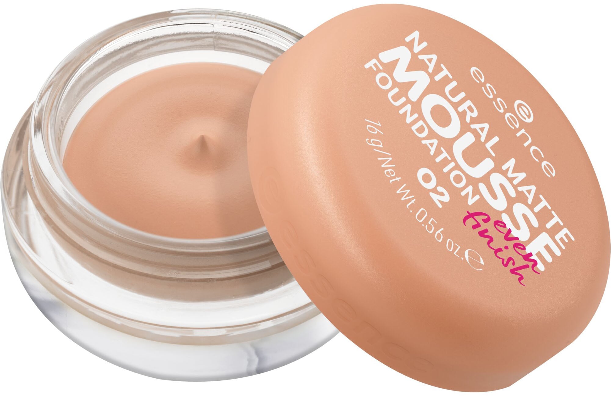 Essence Foundation »NATURAL MATTE MOUSSE FOUNDATION«, (3er Pack), mit Clean-Beauty-Textur