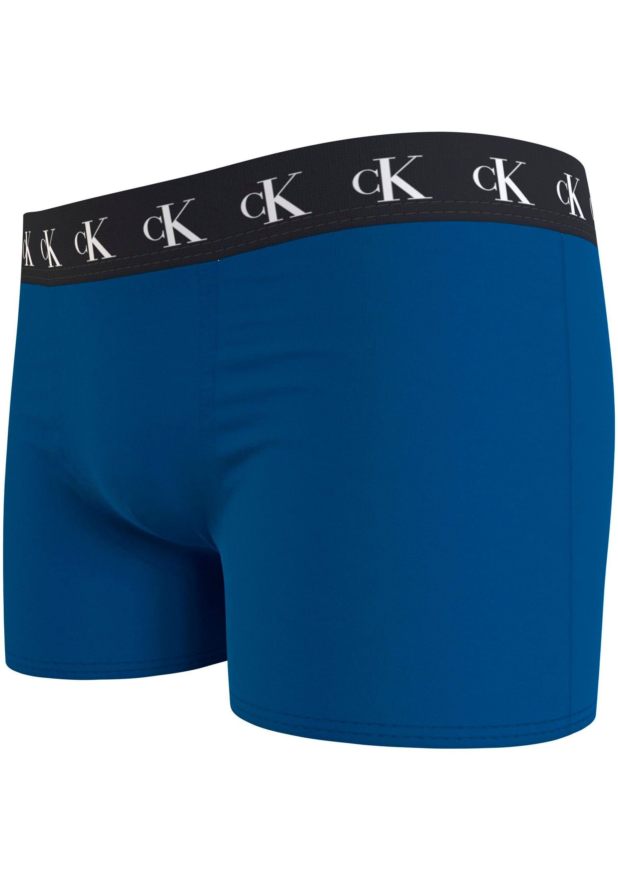 Calvin Klein Cotton Stretch Hip Briefs 3-Pack Blue/Coral/Topaz