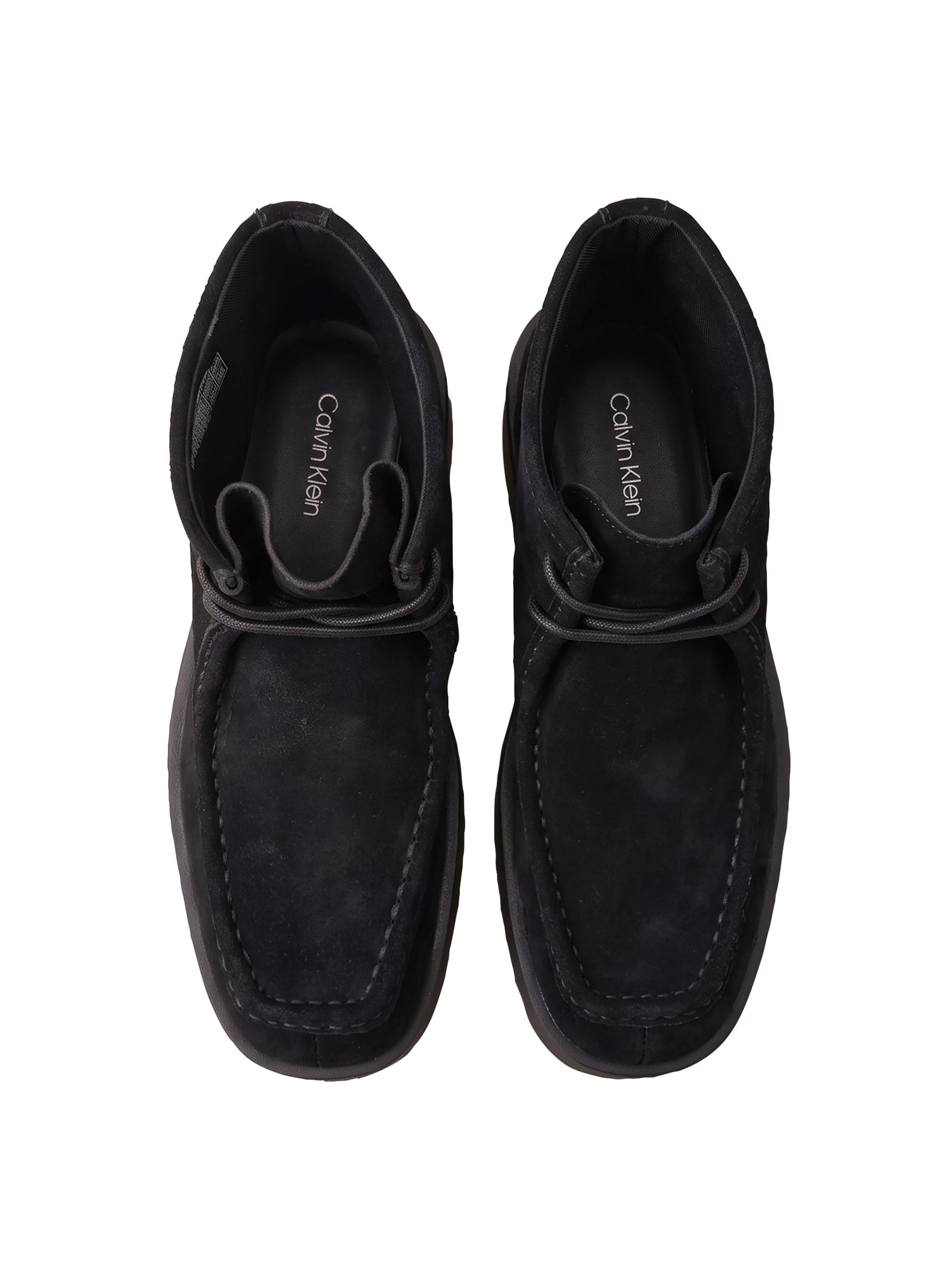 Calvin Klein Schnürboots »FLATF LACE UP APR CUT BOOT«  Schnürstiefelette, Plateauboots mit Mokassin-Naht