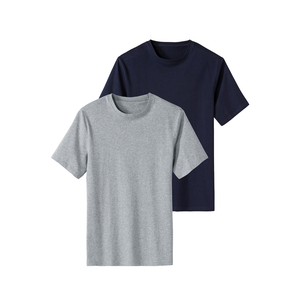 Bench. Loungewear T-Shirt, (2er-Pack), Basic in uni