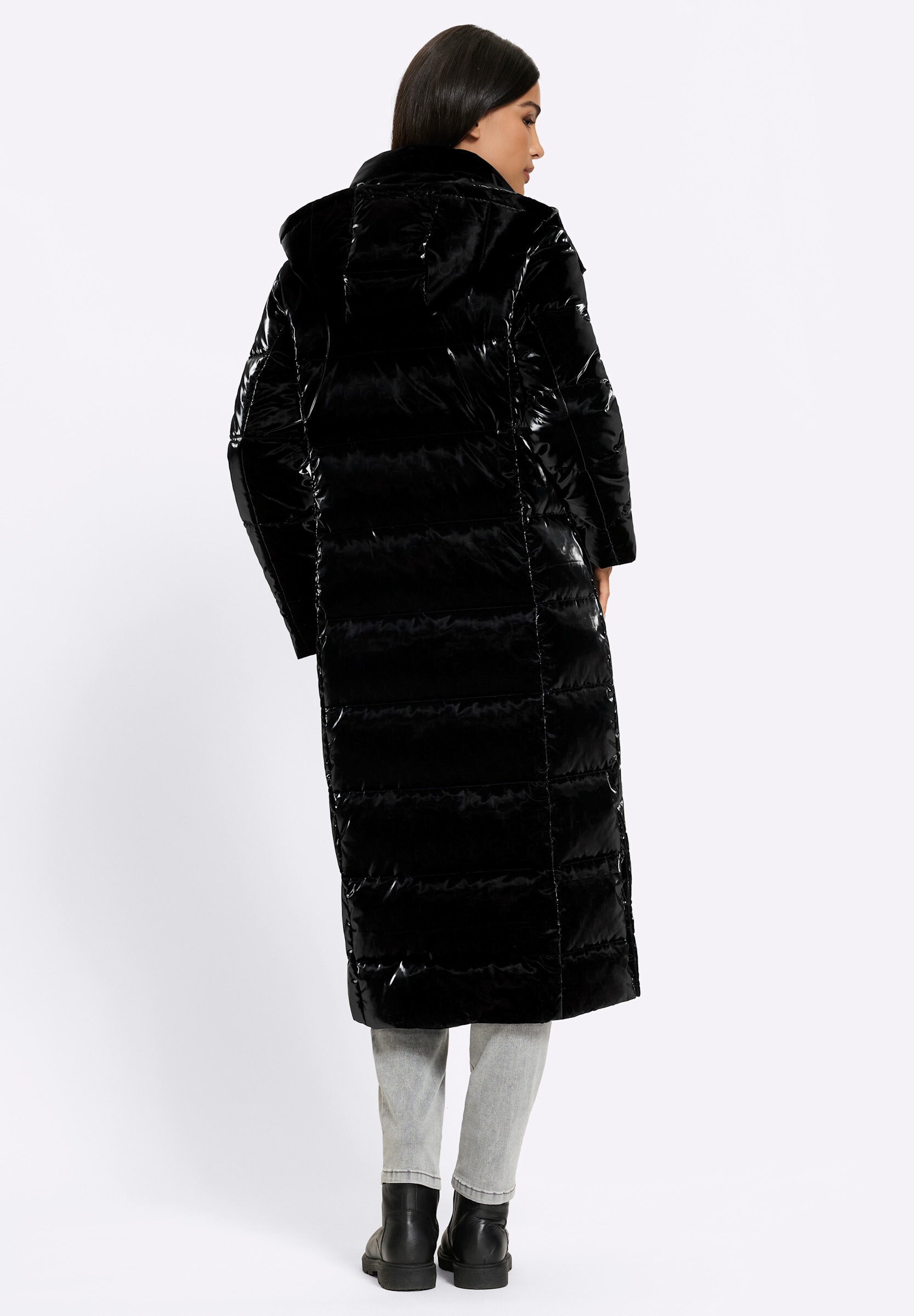 heine Steppjacke »Steppmantel Steppmantel in Ton-in-Ton-Optik« Abnehmbare Kapuze