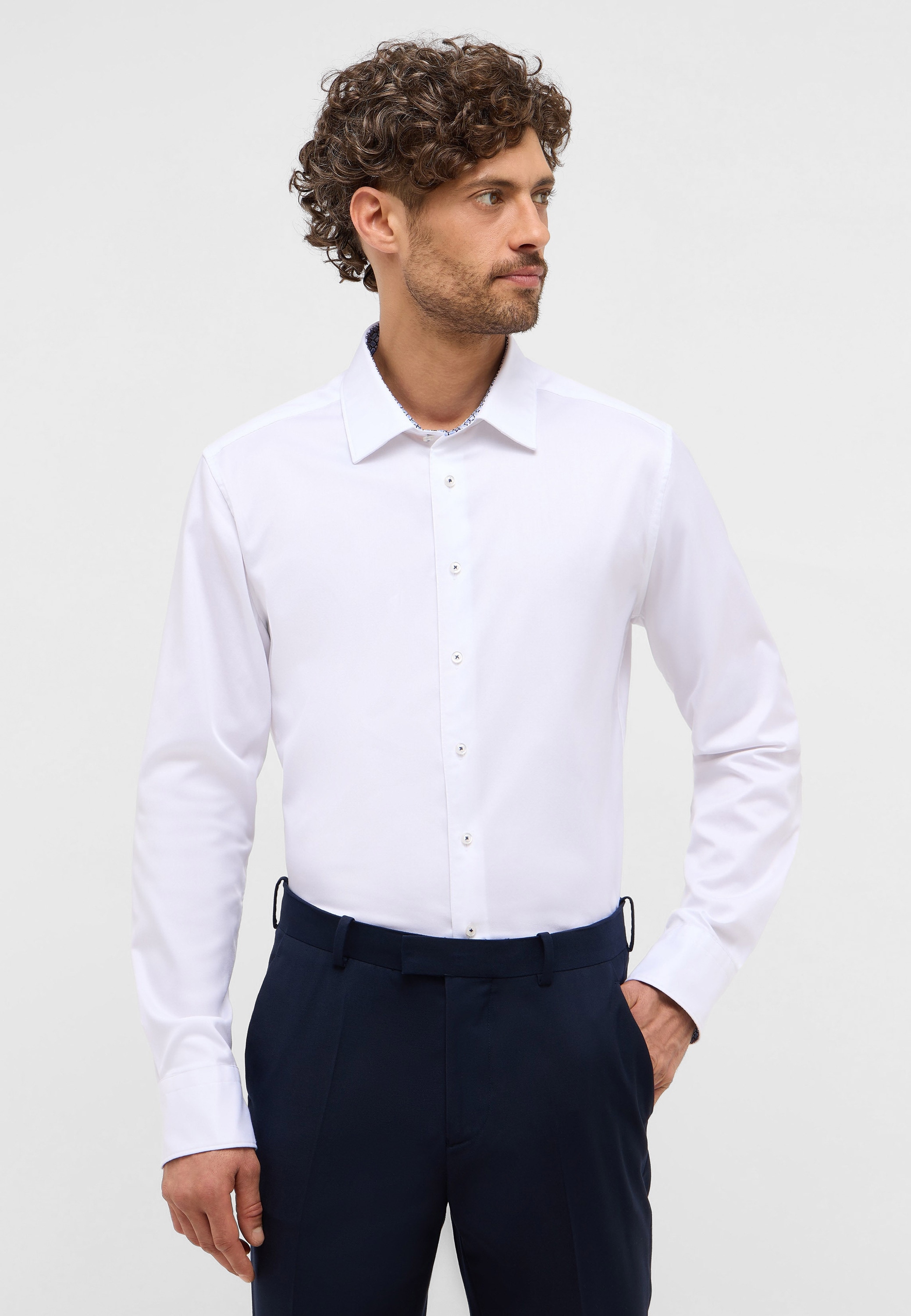 Eterna Langarmhemd »SLIM FIT«, EASY IRON (bügelleicht)