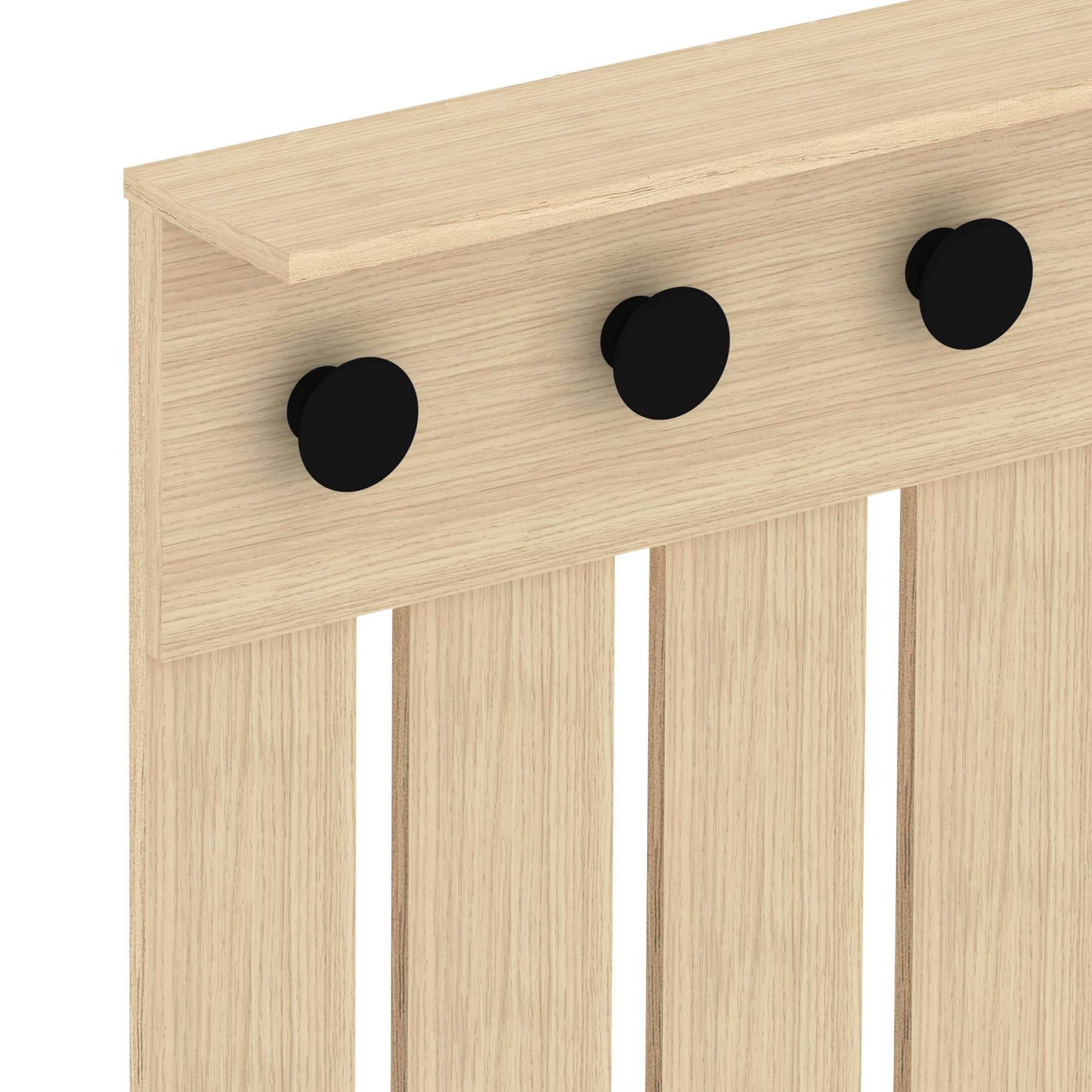 TemaHome Garderobenschrank »Dot, Garderobe, Taschenablage, Jackenaufhänger, platzsparend,«, mit zwei Türen, Garderobenpaneel mit 5 Kleiderhaken