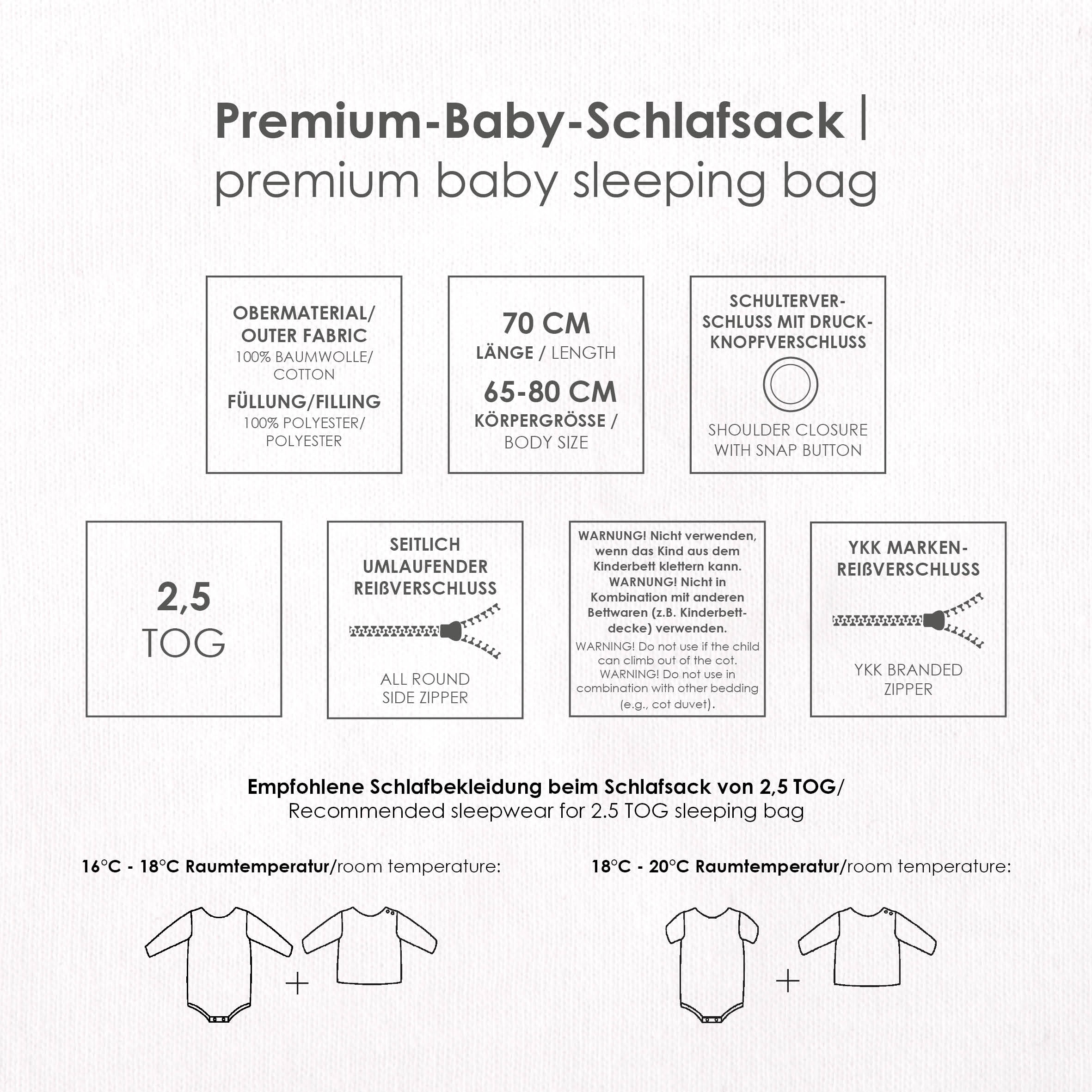 Baby Best Babyschlafsack »Kleiner Igel Baby-Schlafsack 70cm«