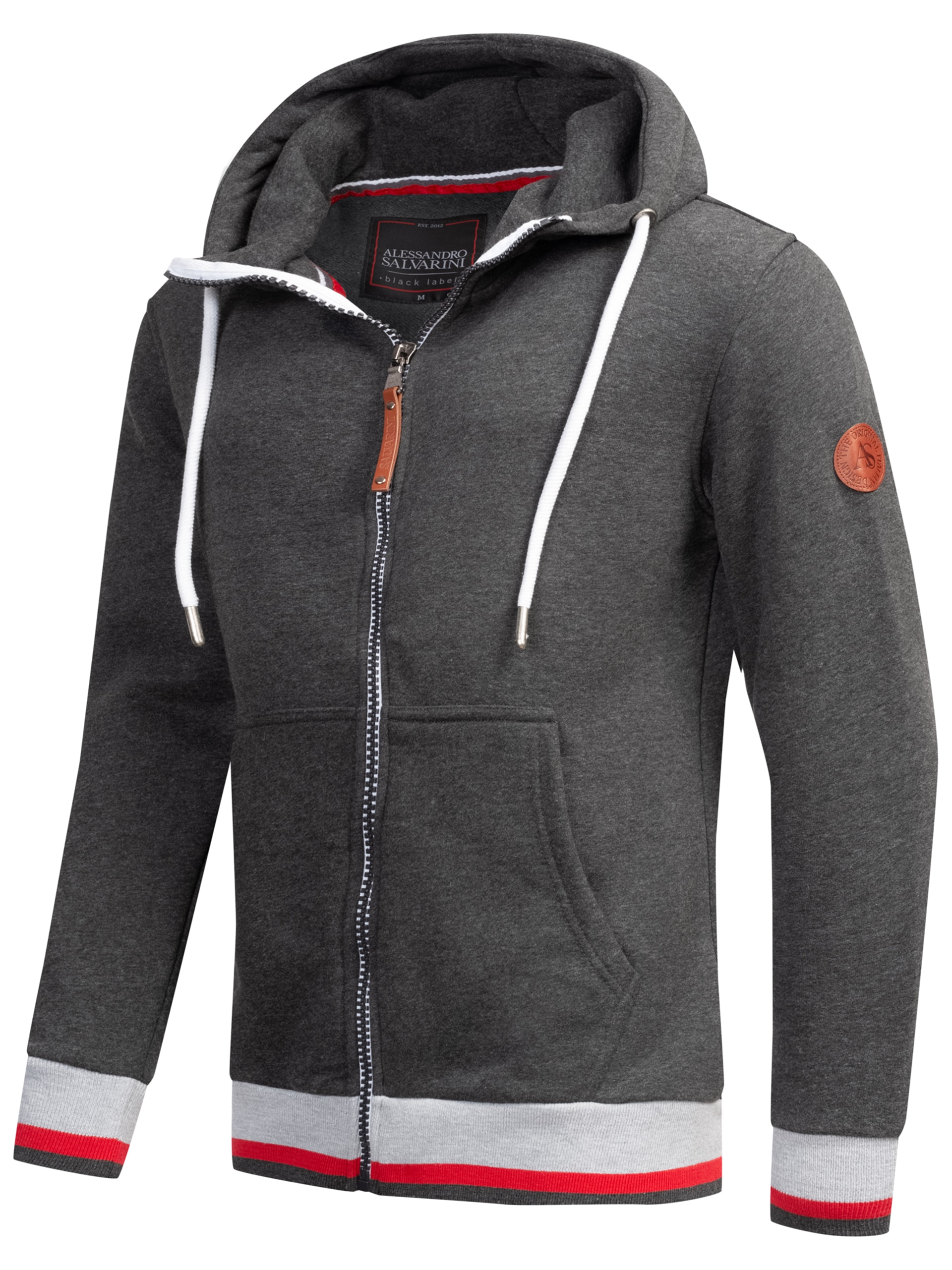 Alessandro Salvarini Sweatjacke »Alessandro Salvarini Herren Hoodie AS310«