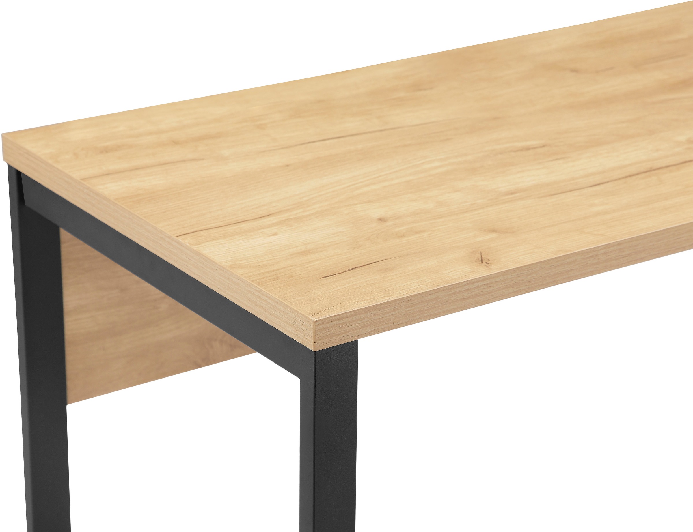 OTTO home Schreibtisch »Moid« Computertisch, Kabeldurchlass, Metallkufen, Breite 100 cm
