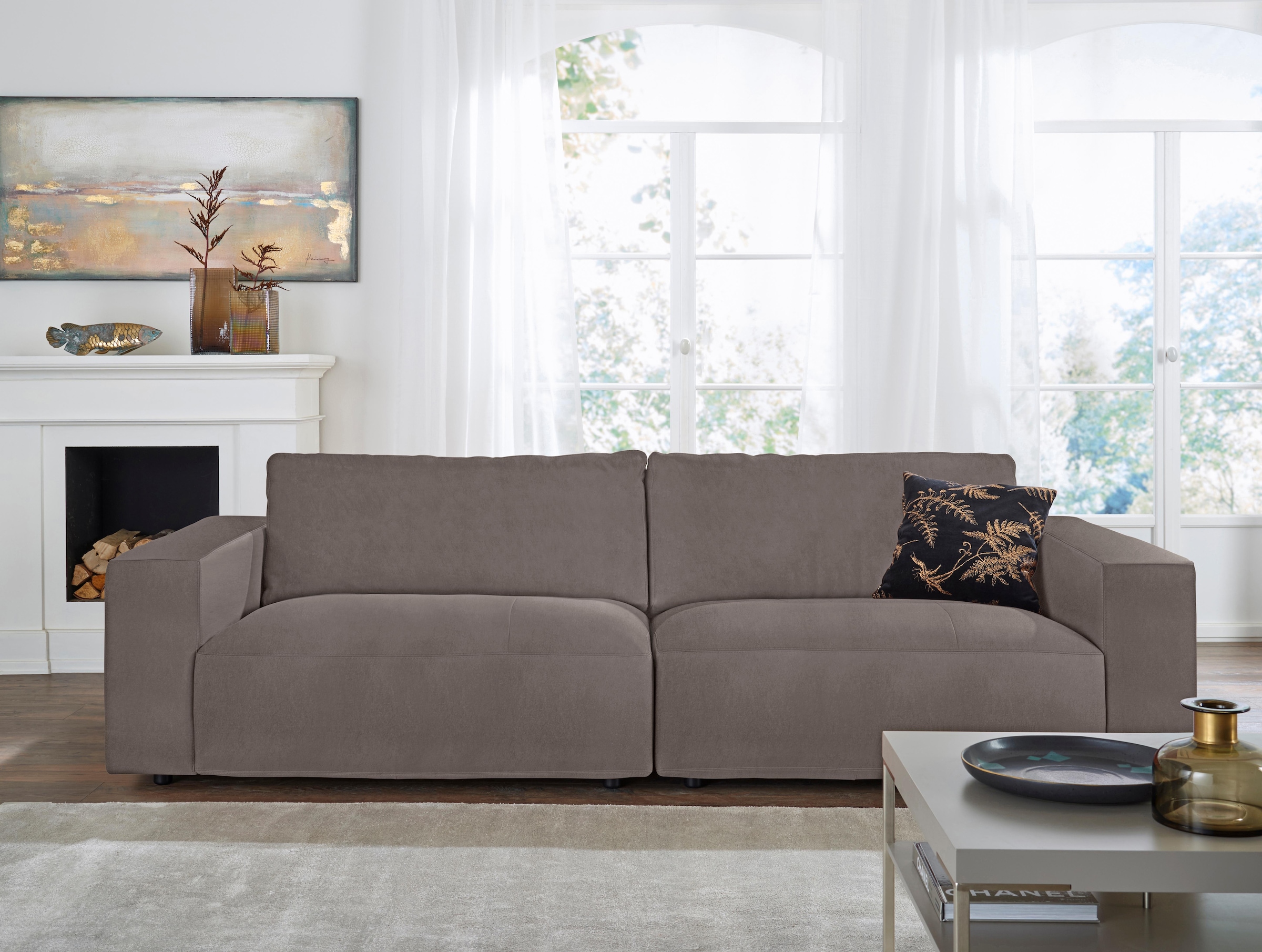 Musterring Big-Sofa »LUCIA Mega Sofa, zeitlos, bequem, Breite 292cm« in vielen Qualitäten und 4 unterschiedlichen Nähten, 3-Sitzer