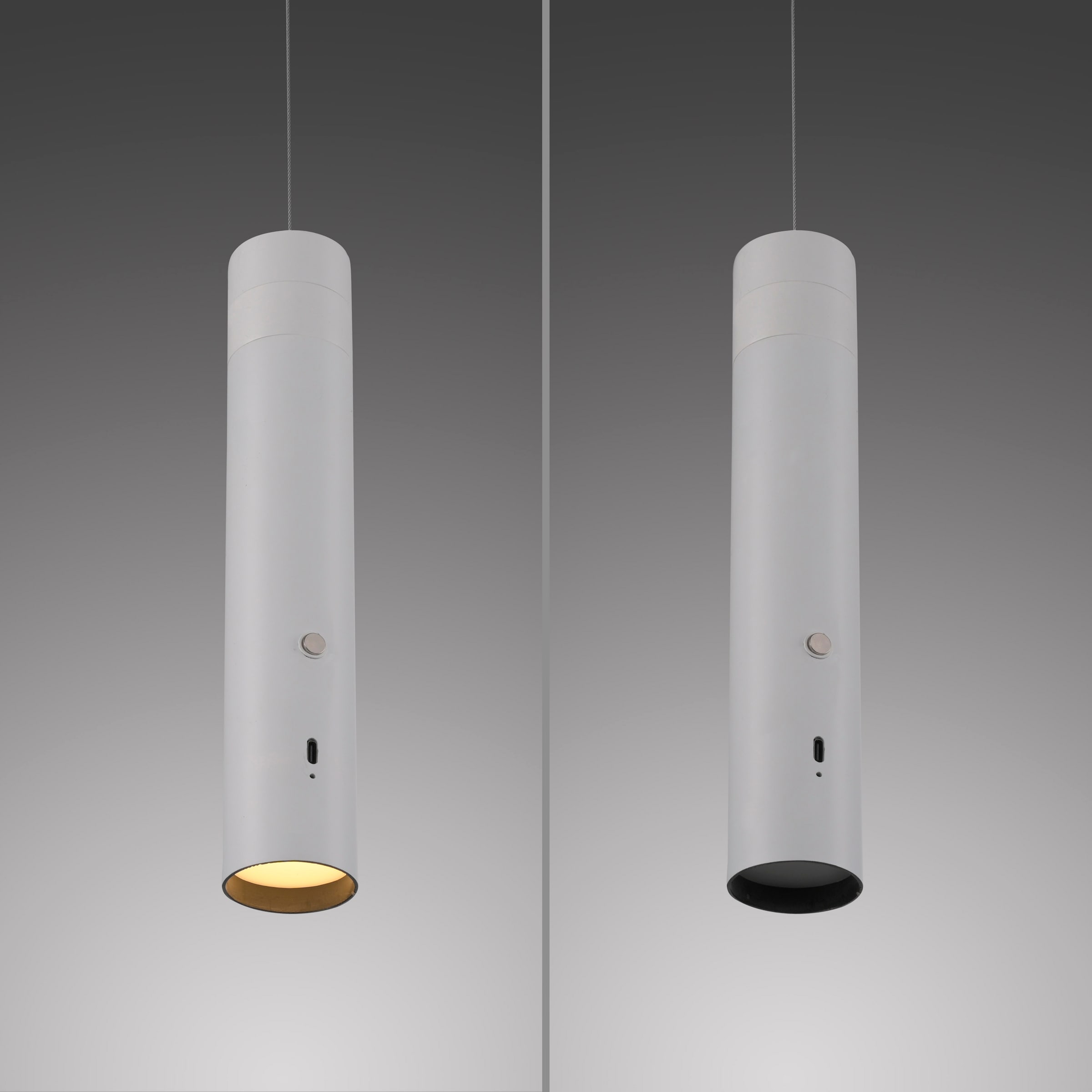 JUST LIGHT Pendelleuchte »ATTACH«, 1 flammig, Leuchtmittel LED-Modul | LED fest integriert, Akkuleuchte